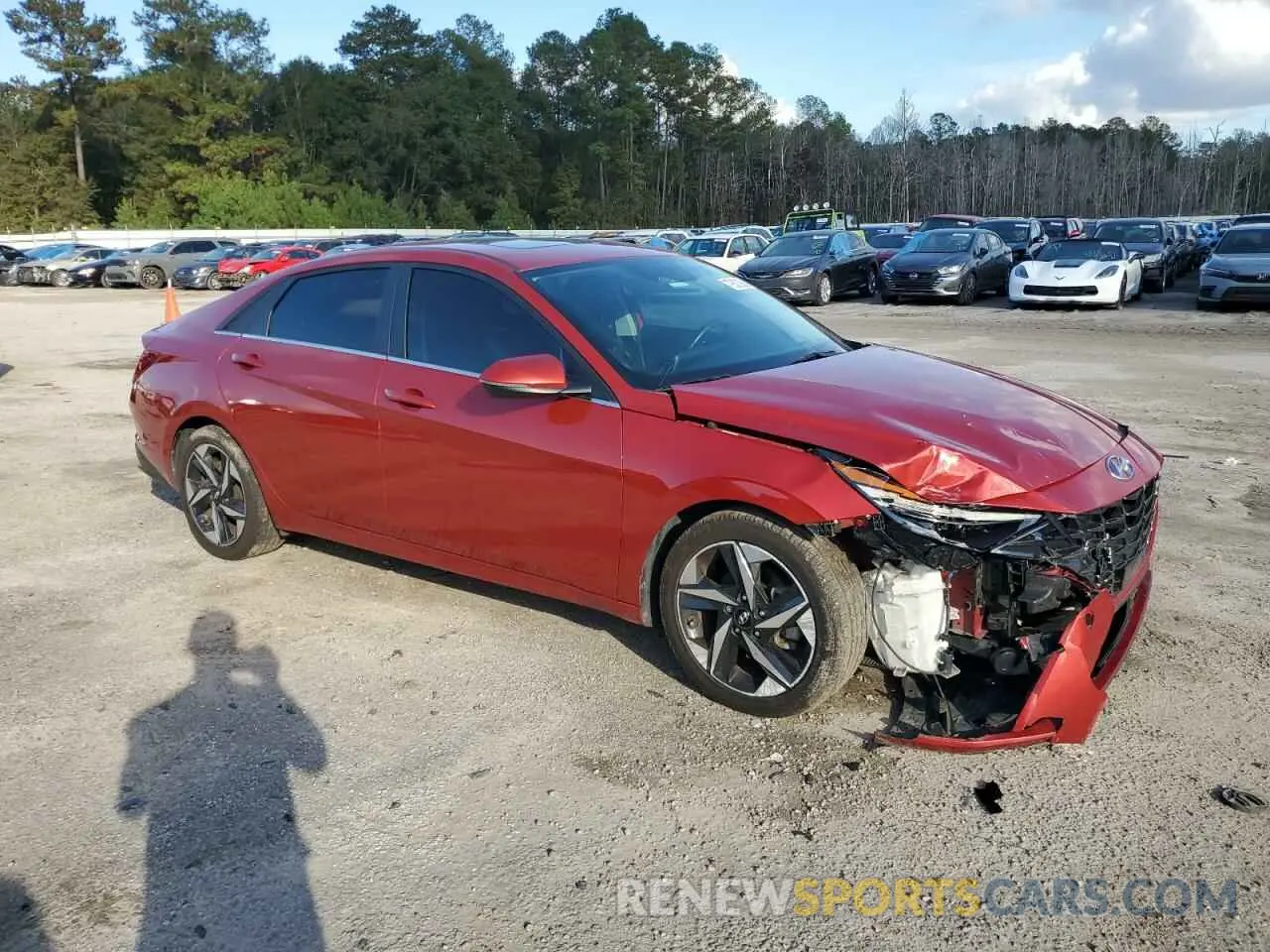 4 Photograph of a damaged car KMHLP4AG2MU150603 HYUNDAI ELANTRA 2021