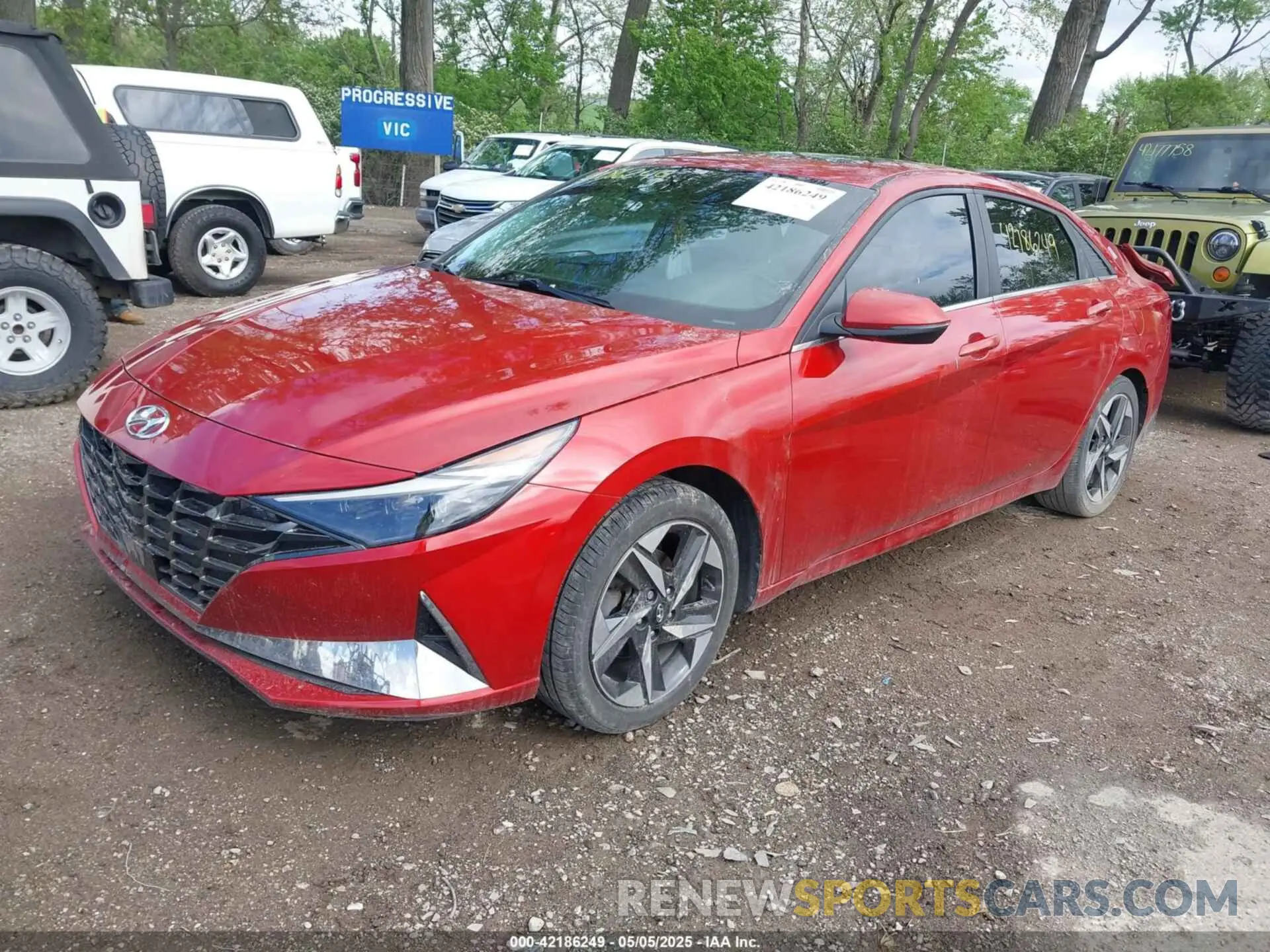 2 Фотография поврежденного автомобиля KMHLP4AG7MU125079 HYUNDAI ELANTRA 2021