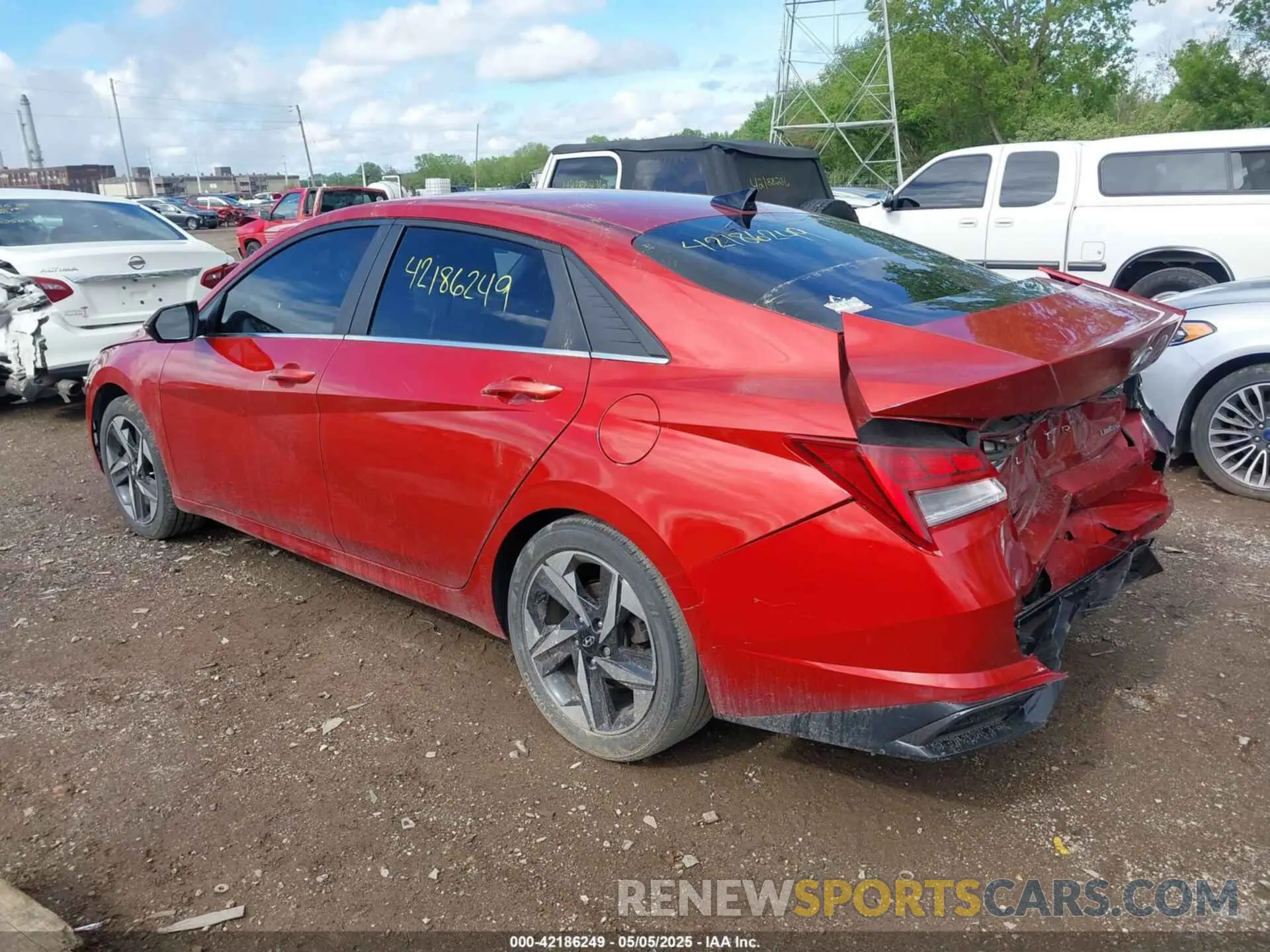 3 Фотография поврежденного автомобиля KMHLP4AG7MU125079 HYUNDAI ELANTRA 2021