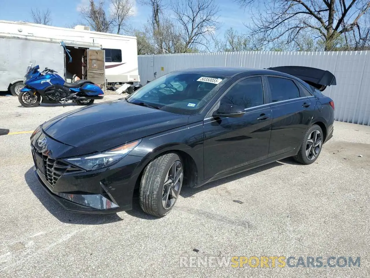 1 Photograph of a damaged car KMHLP4AG7MU132839 HYUNDAI ELANTRA 2021