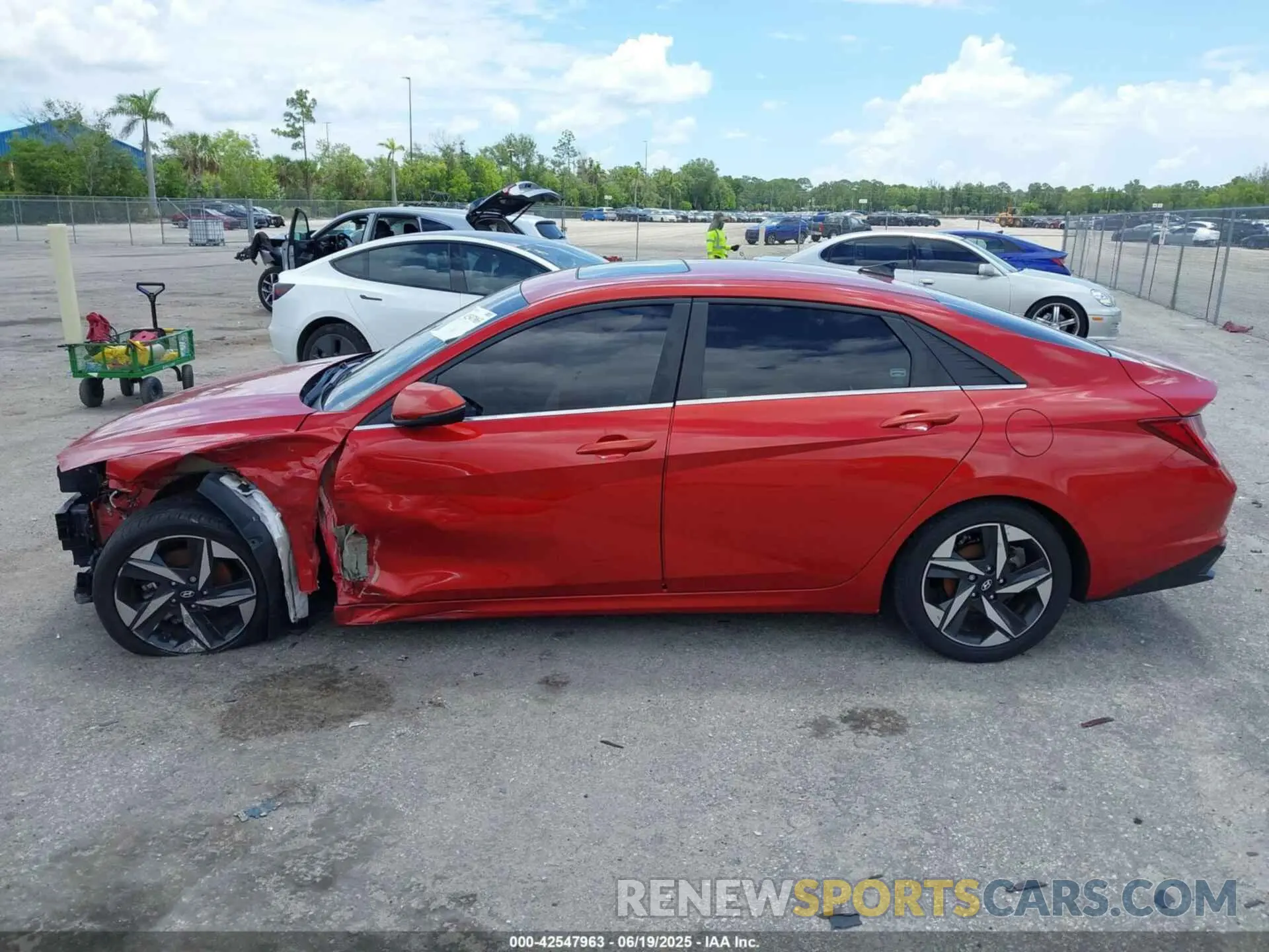 15 Фотография поврежденного автомобиля KMHLP4AG7MU138480 HYUNDAI ELANTRA 2021