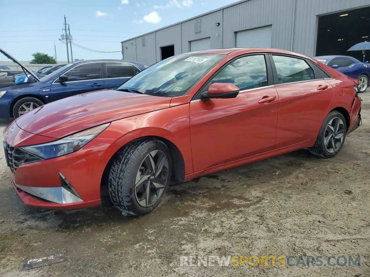 1 Photograph of a damaged car KMHLP4AG7MU157126 HYUNDAI ELANTRA 2021