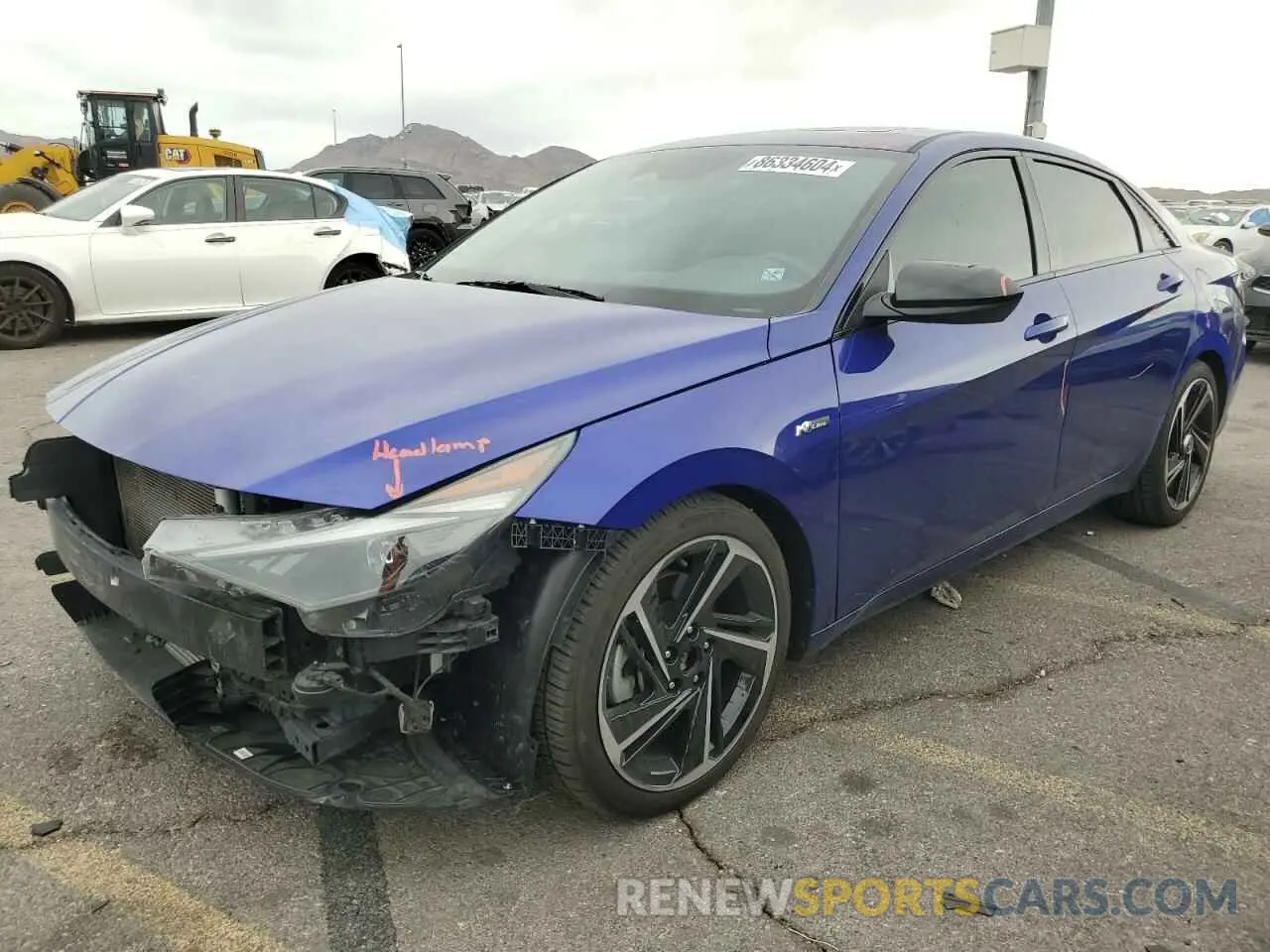 1 Photograph of a damaged car KMHLR4AF0MU180944 HYUNDAI ELANTRA 2021