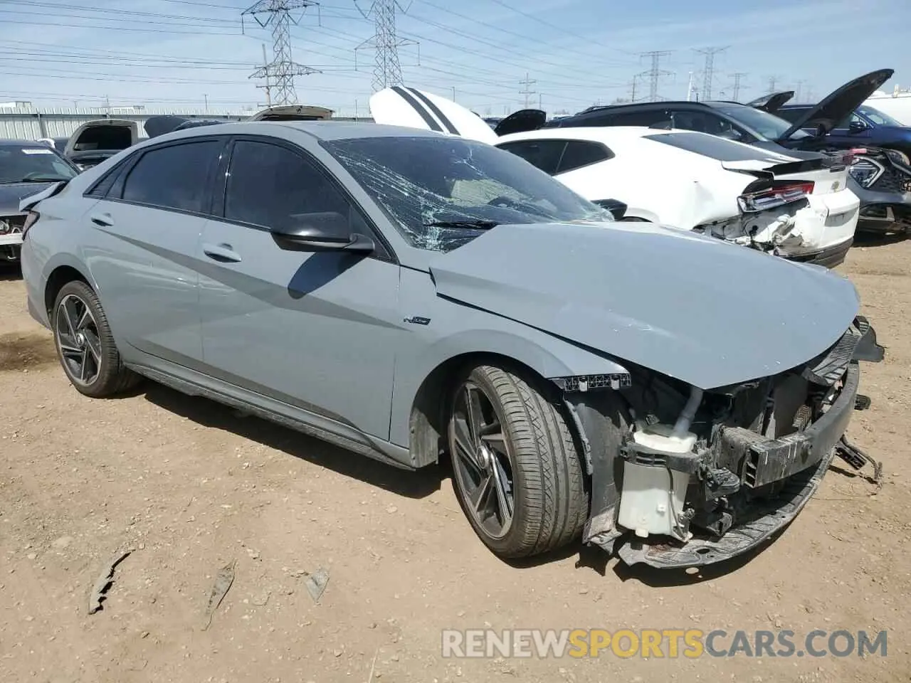 4 Photograph of a damaged car KMHLR4AF5MU146918 HYUNDAI ELANTRA 2021