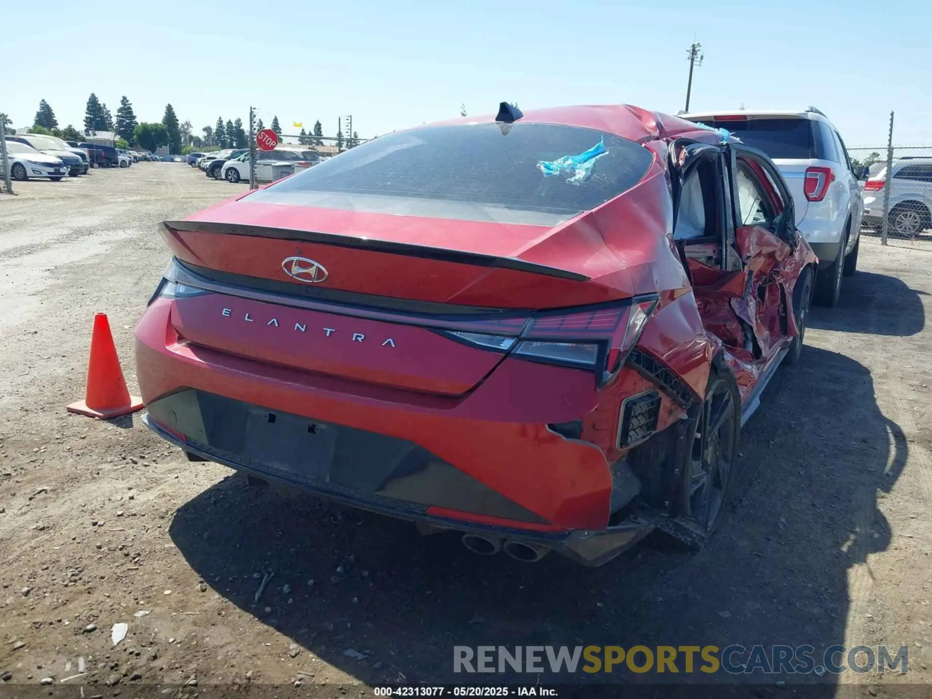 4 Фотография поврежденного автомобиля KMHLR4AF7MU147407 HYUNDAI ELANTRA 2021