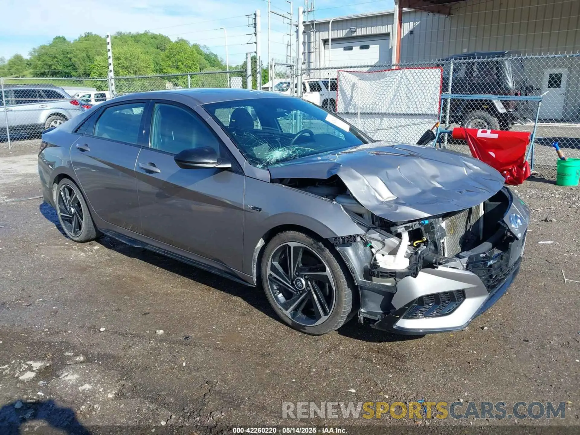 1 Photograph of a damaged car KMHLR4AF8MU156102 HYUNDAI ELANTRA 2021