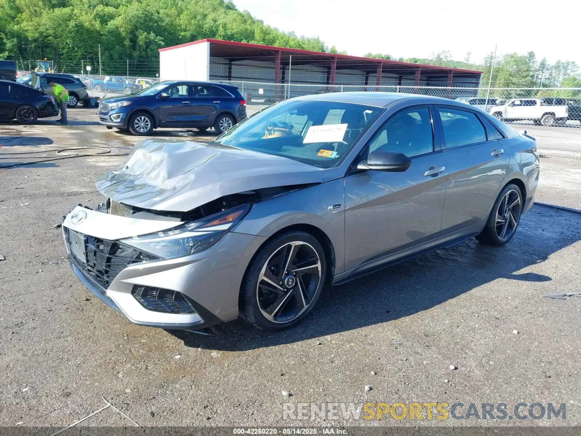 2 Photograph of a damaged car KMHLR4AF8MU156102 HYUNDAI ELANTRA 2021