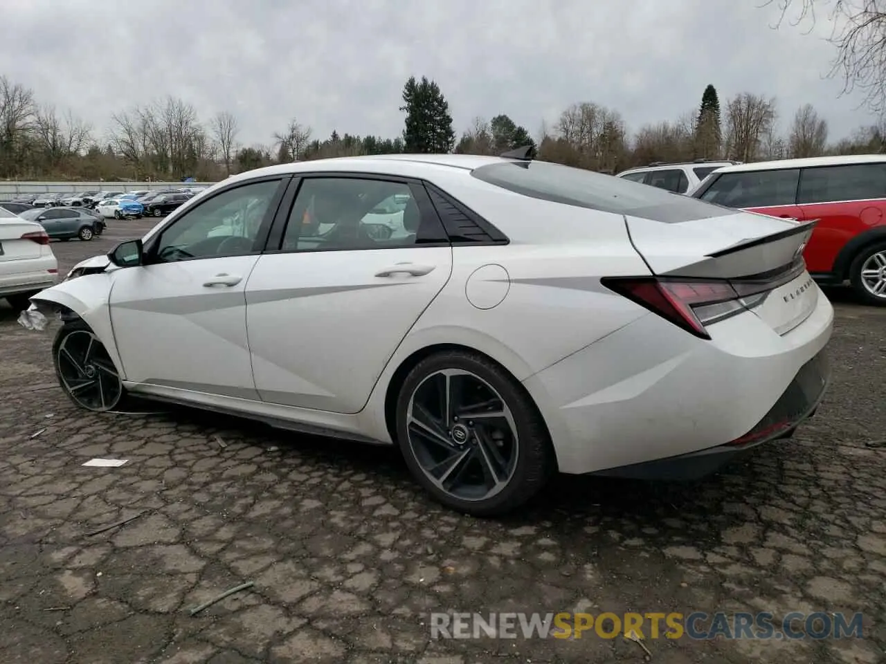 2 Photograph of a damaged car KMHLR4AF8MU188564 HYUNDAI ELANTRA 2021