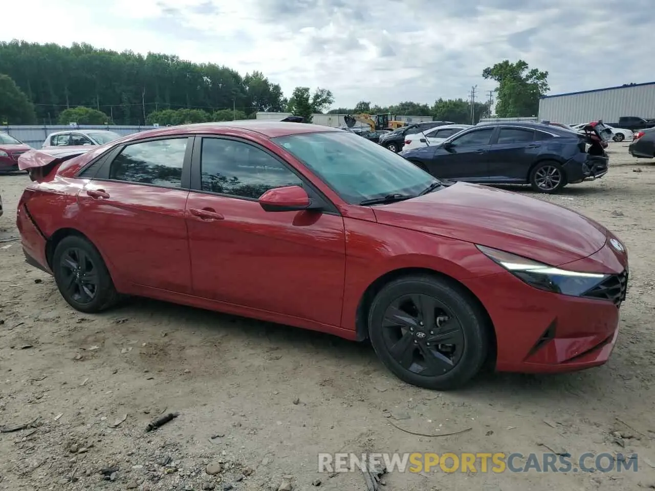 4 Фотография поврежденного автомобиля KMHLS4AG4MU121733 HYUNDAI ELANTRA 2021