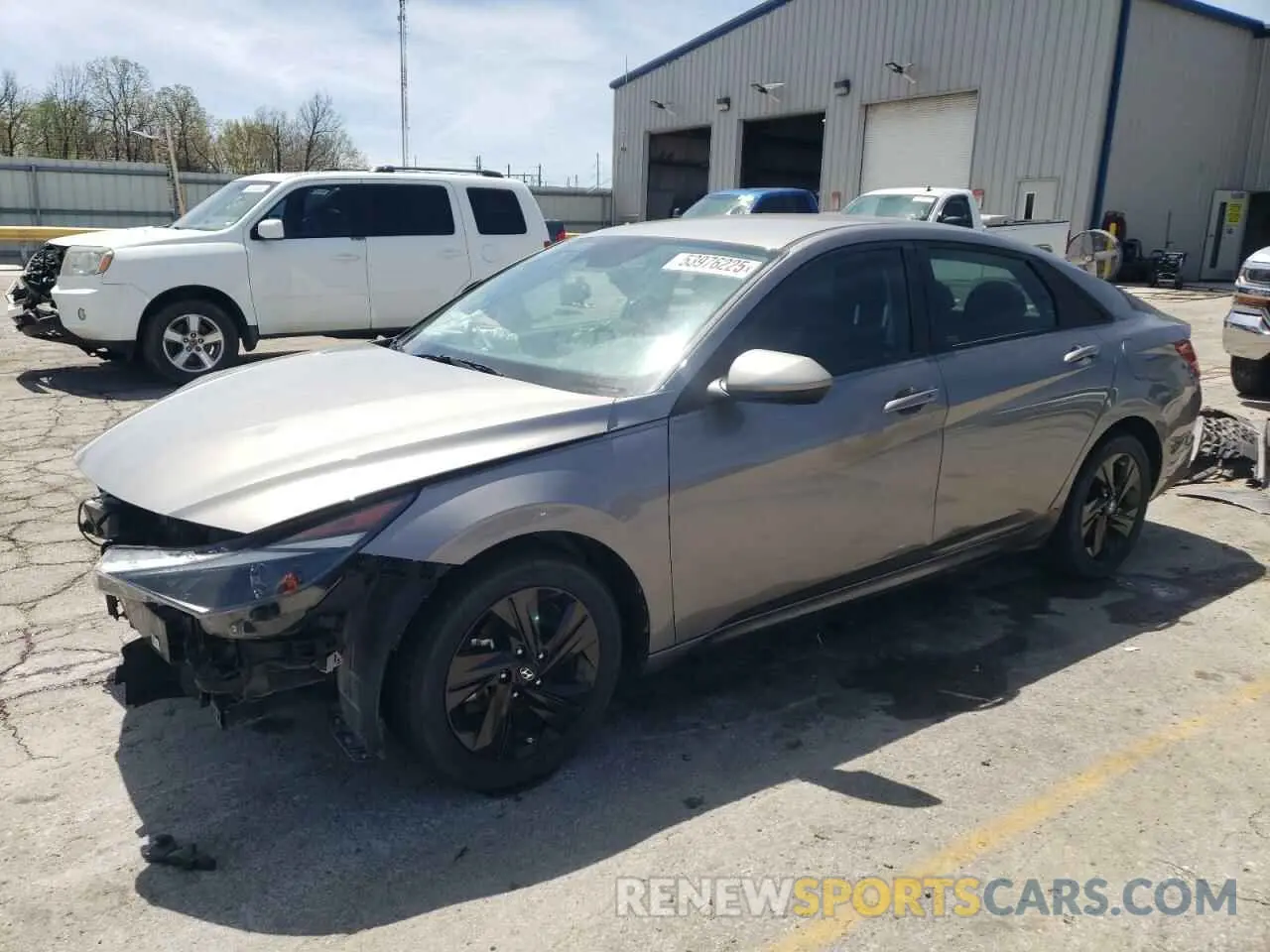 1 Photograph of a damaged car KMHLS4AG6MU186499 HYUNDAI ELANTRA 2021