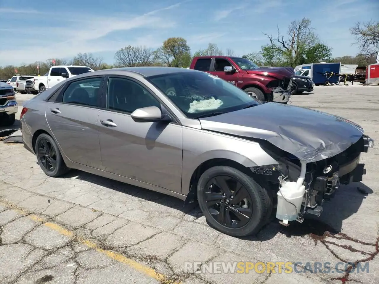 4 Photograph of a damaged car KMHLS4AG6MU186499 HYUNDAI ELANTRA 2021