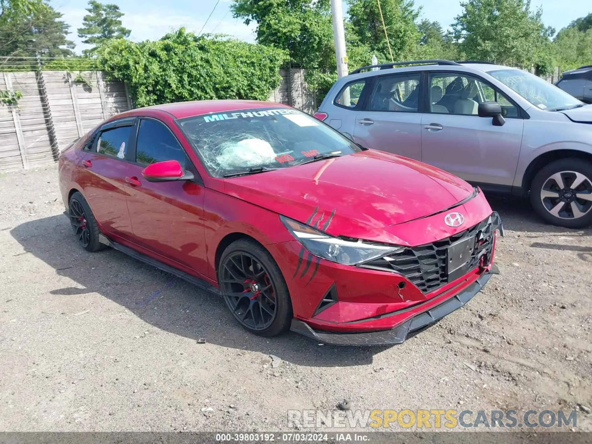 1 Фотография поврежденного автомобиля KMHLS4AG6MU212454 HYUNDAI ELANTRA 2021