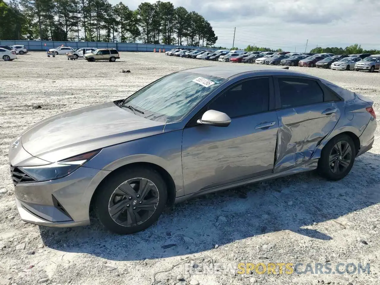 1 Photograph of a damaged car KMHLS4AG8MU192997 HYUNDAI ELANTRA 2021