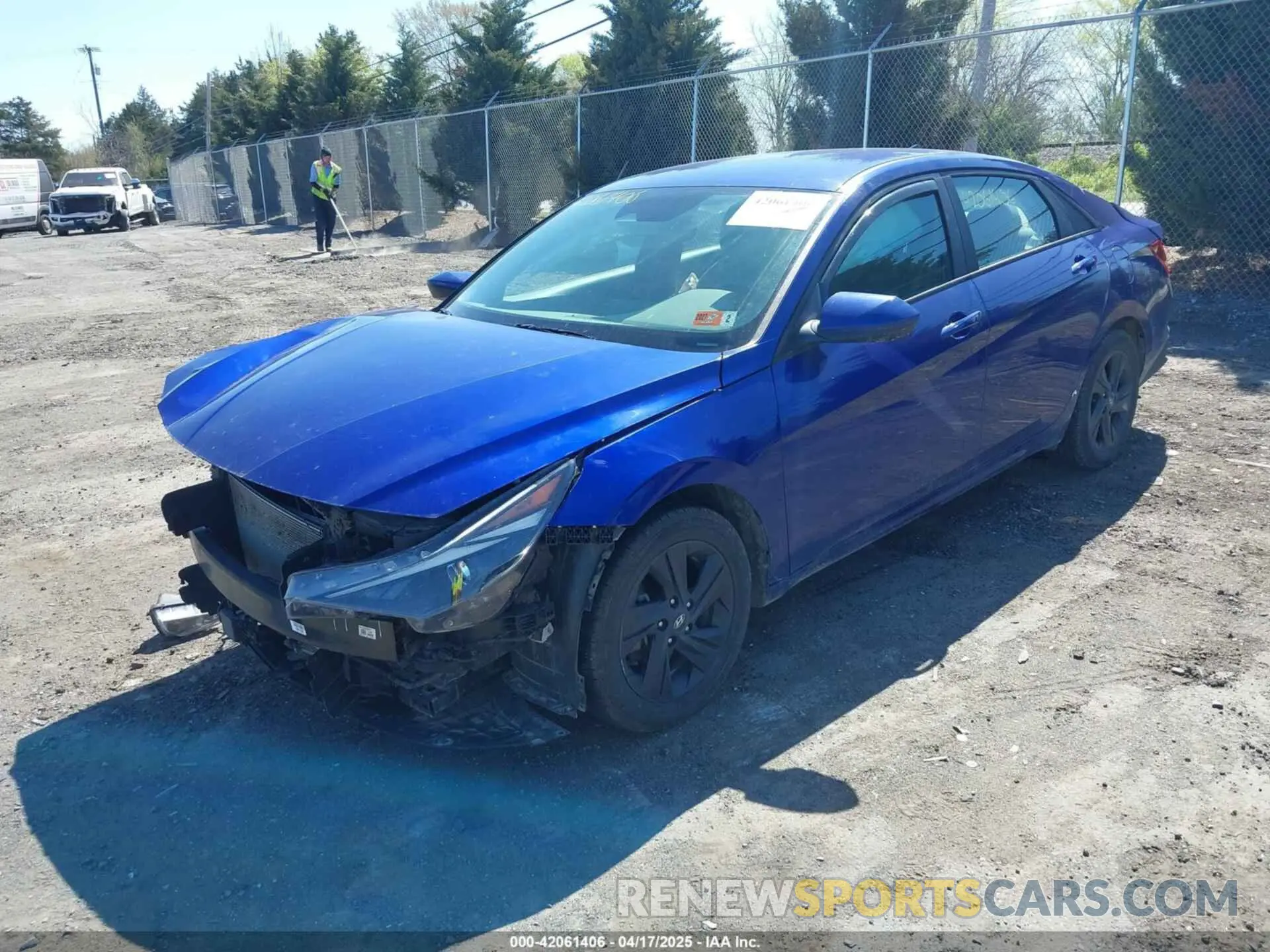 2 Photograph of a damaged car KMHLS4AG9MU212965 HYUNDAI ELANTRA 2021