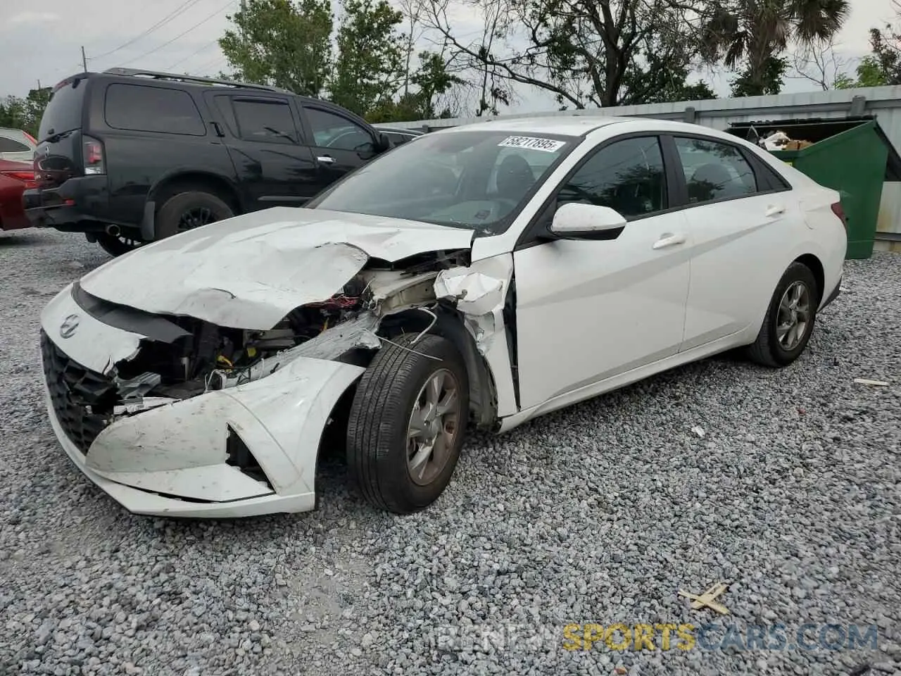 1 Photograph of a damaged car 5NPLL4AG5NH055755 HYUNDAI ELANTRA 2022