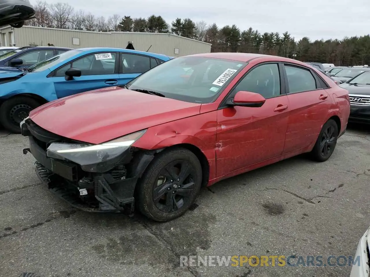 1 Photograph of a damaged car 5NPLM4AG0NH079152 HYUNDAI ELANTRA 2022