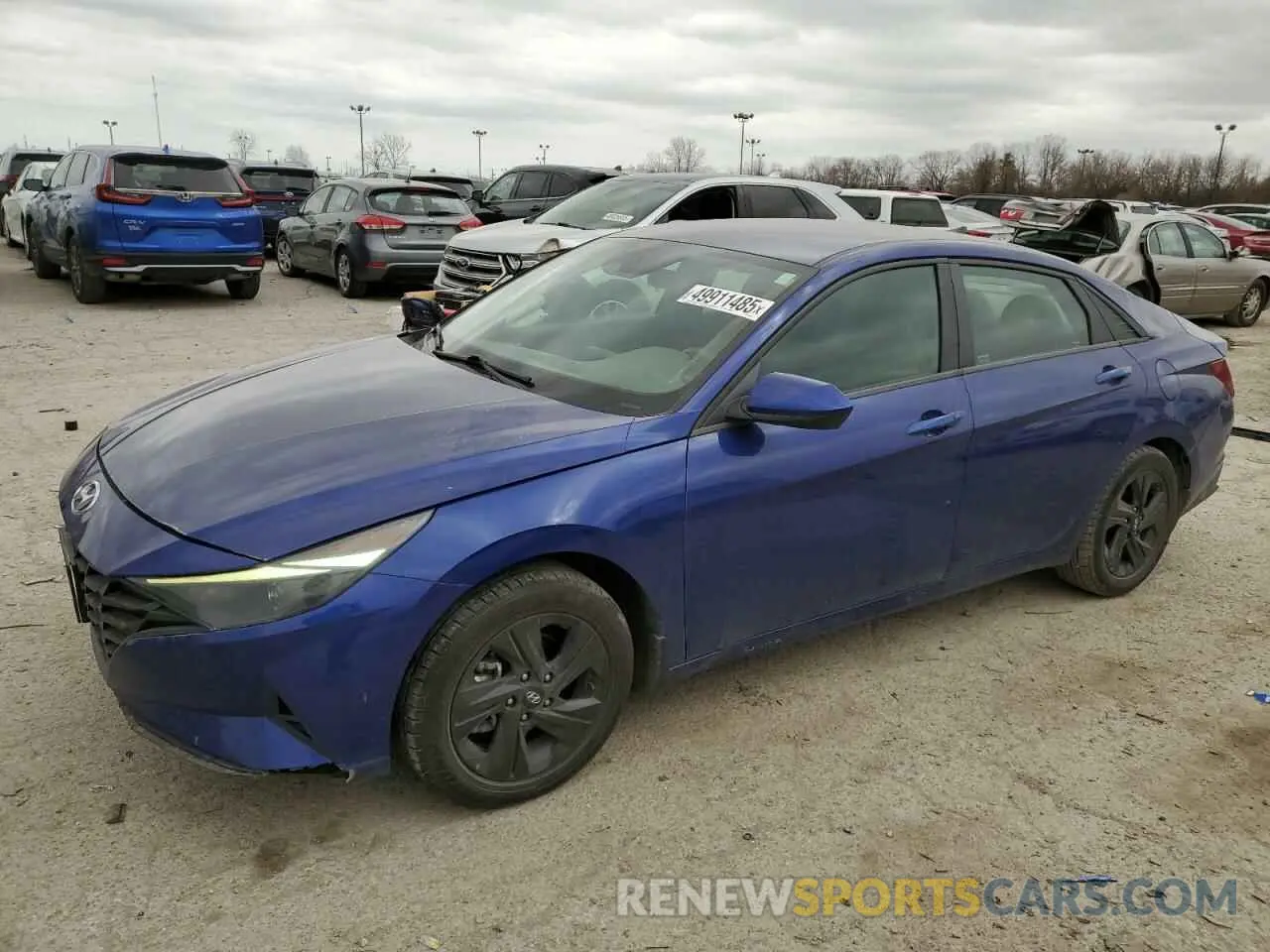 1 Photograph of a damaged car 5NPLM4AG1NH060755 HYUNDAI ELANTRA 2022