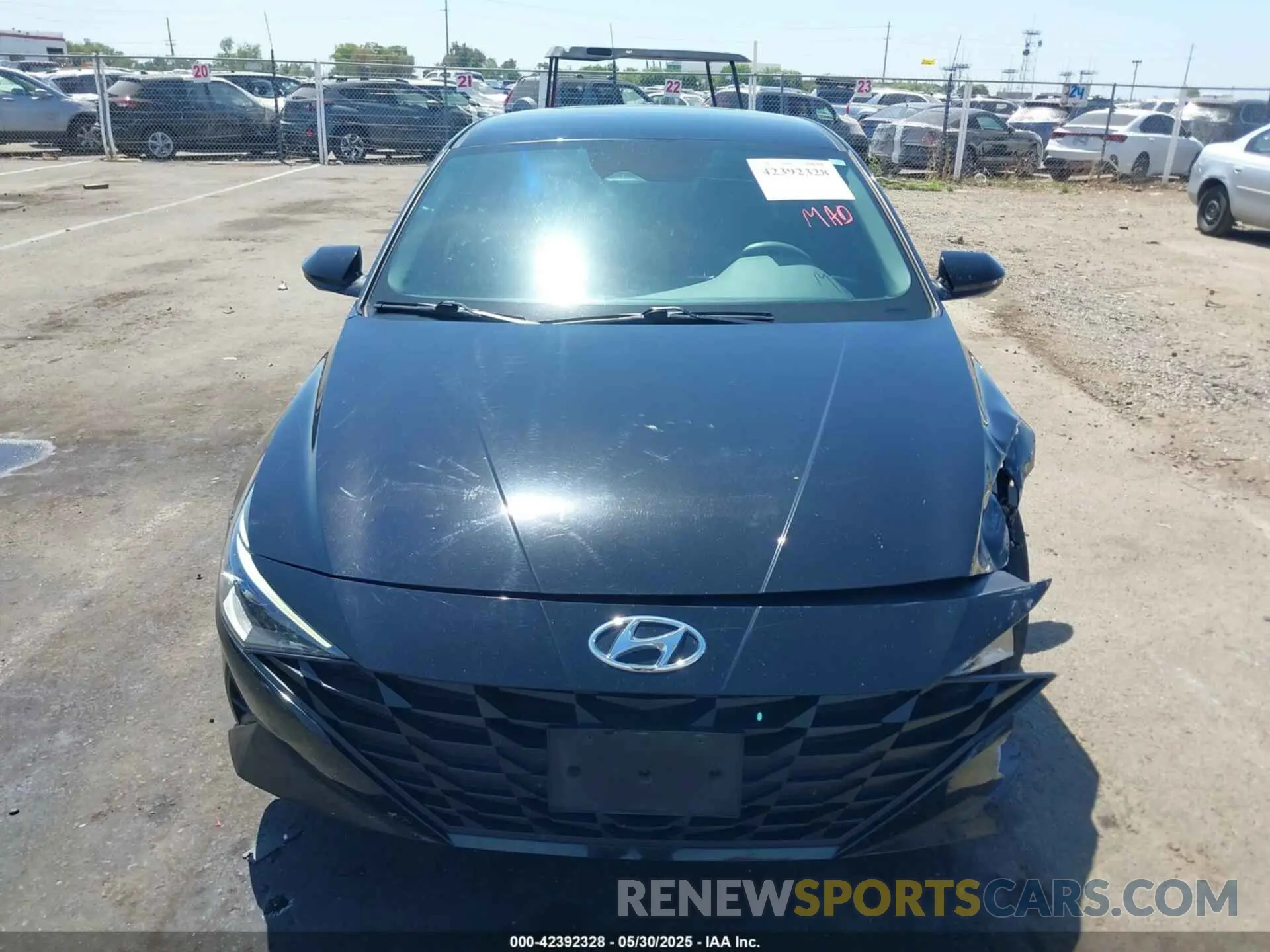 12 Photograph of a damaged car 5NPLM4AG2NH054396 HYUNDAI ELANTRA 2022