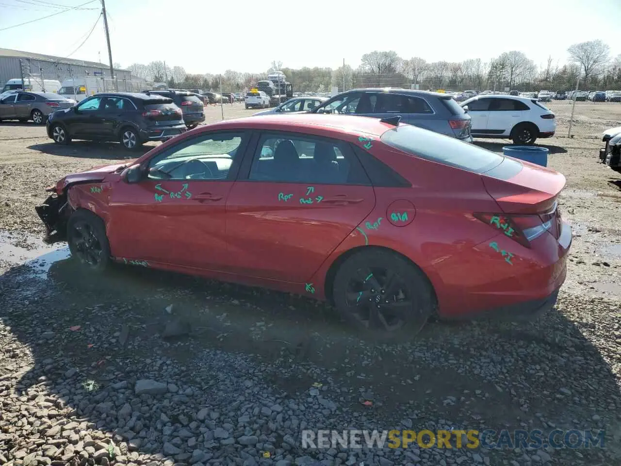 2 Photograph of a damaged car 5NPLM4AG6NH071105 HYUNDAI ELANTRA 2022