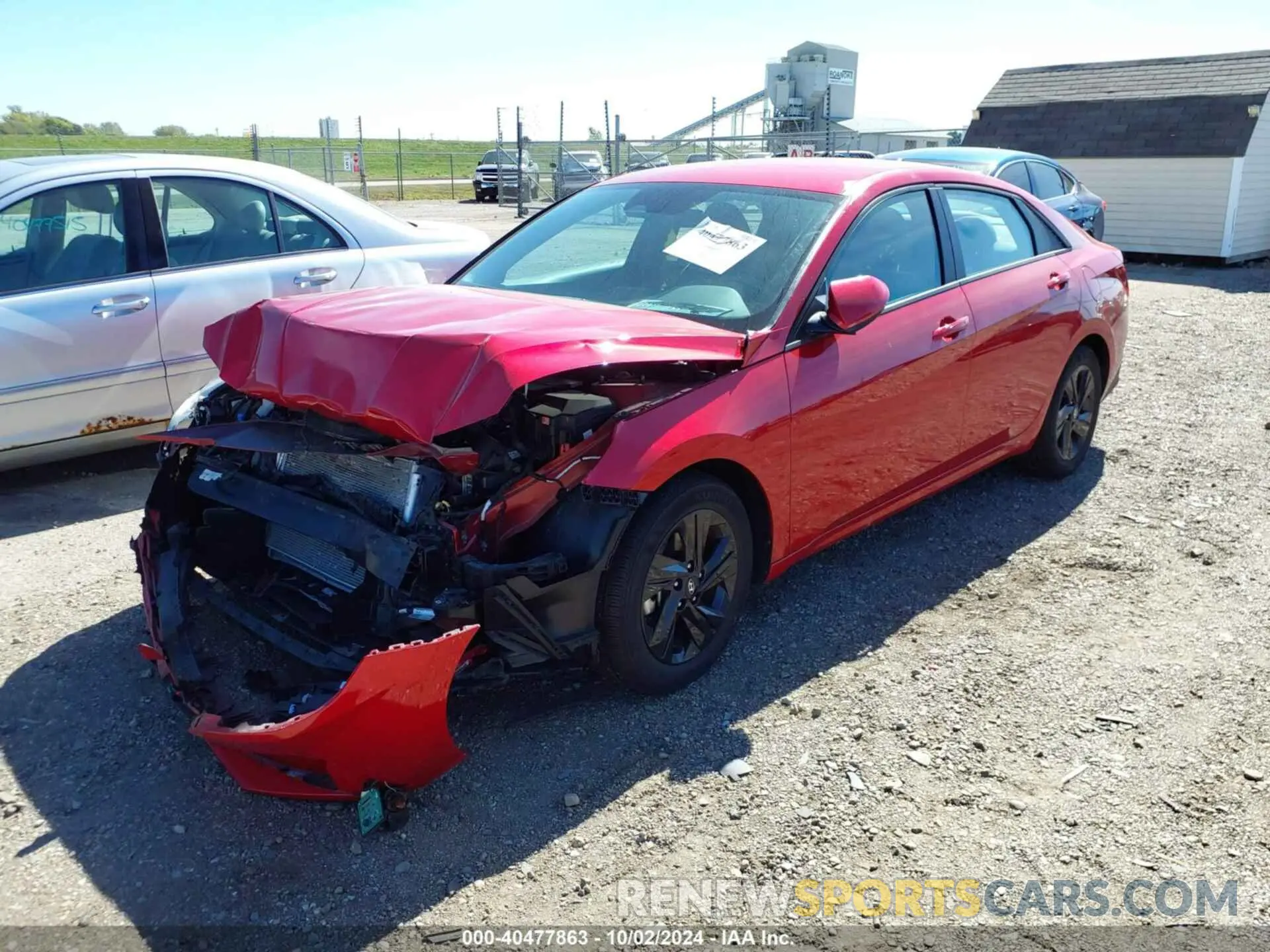 2 Photograph of a damaged car 5NPLM4AG7NH085403 HYUNDAI ELANTRA 2022