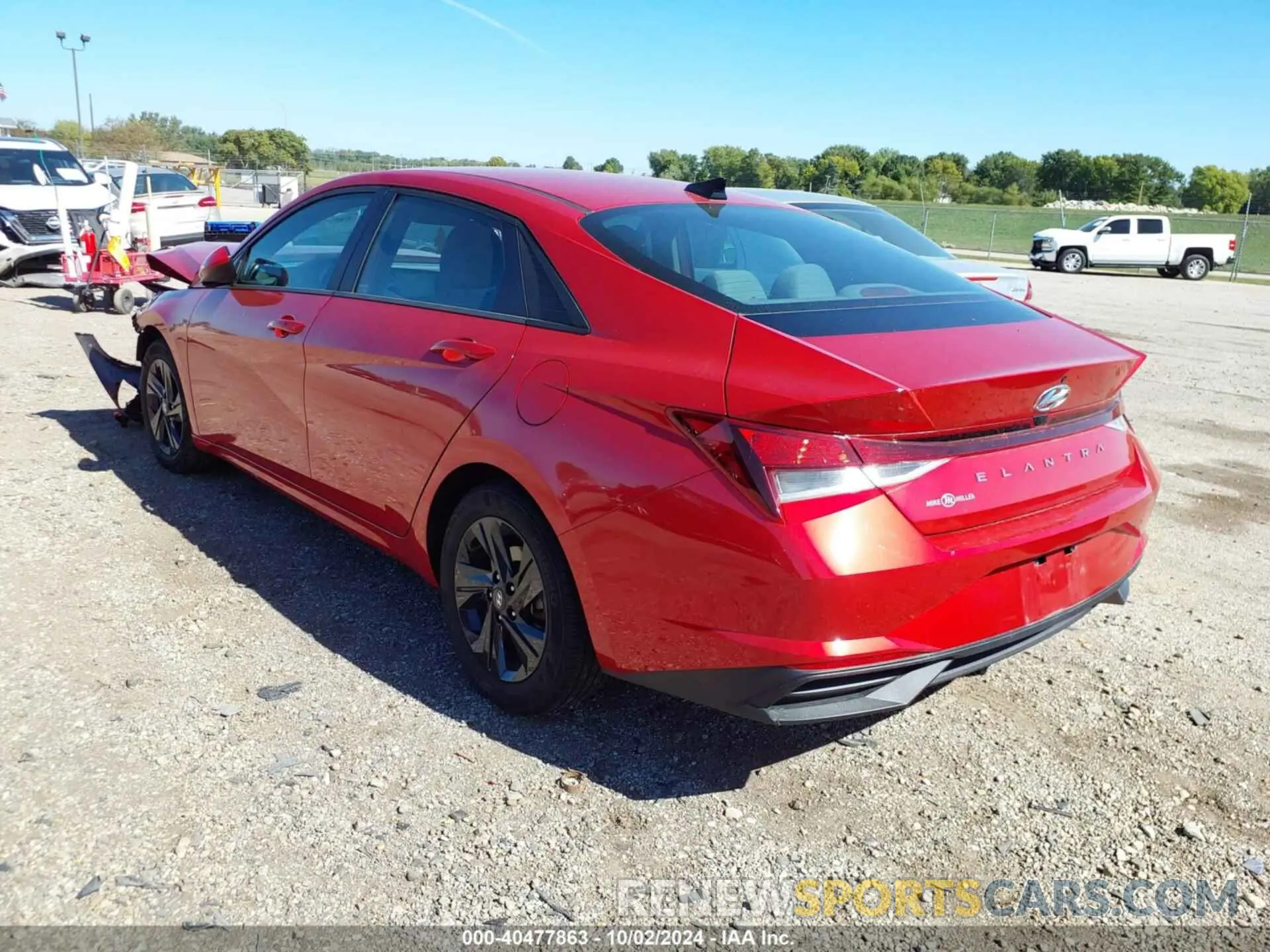 3 Photograph of a damaged car 5NPLM4AG7NH085403 HYUNDAI ELANTRA 2022