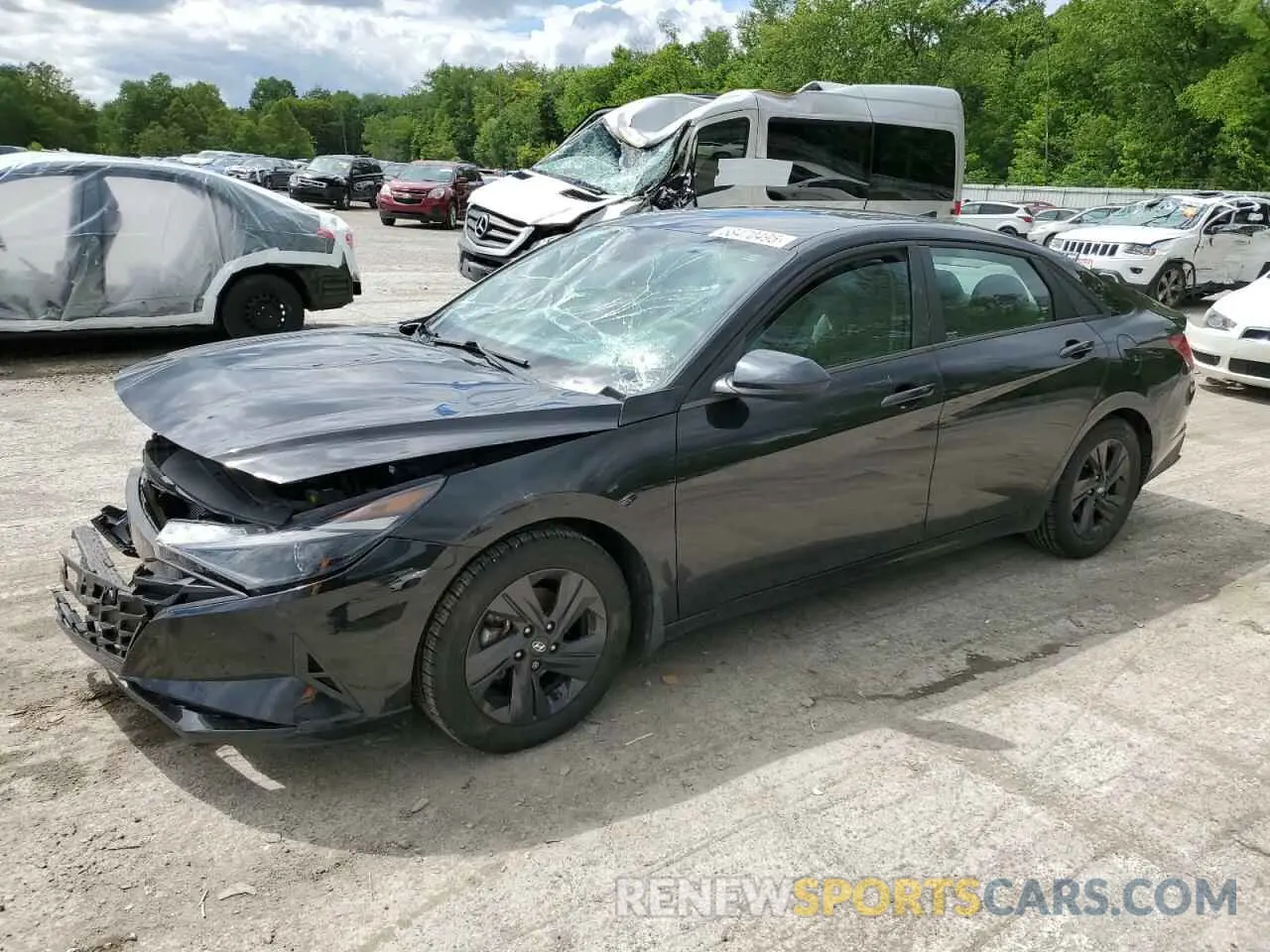 1 Photograph of a damaged car 5NPLM4AG9NH064536 HYUNDAI ELANTRA 2022