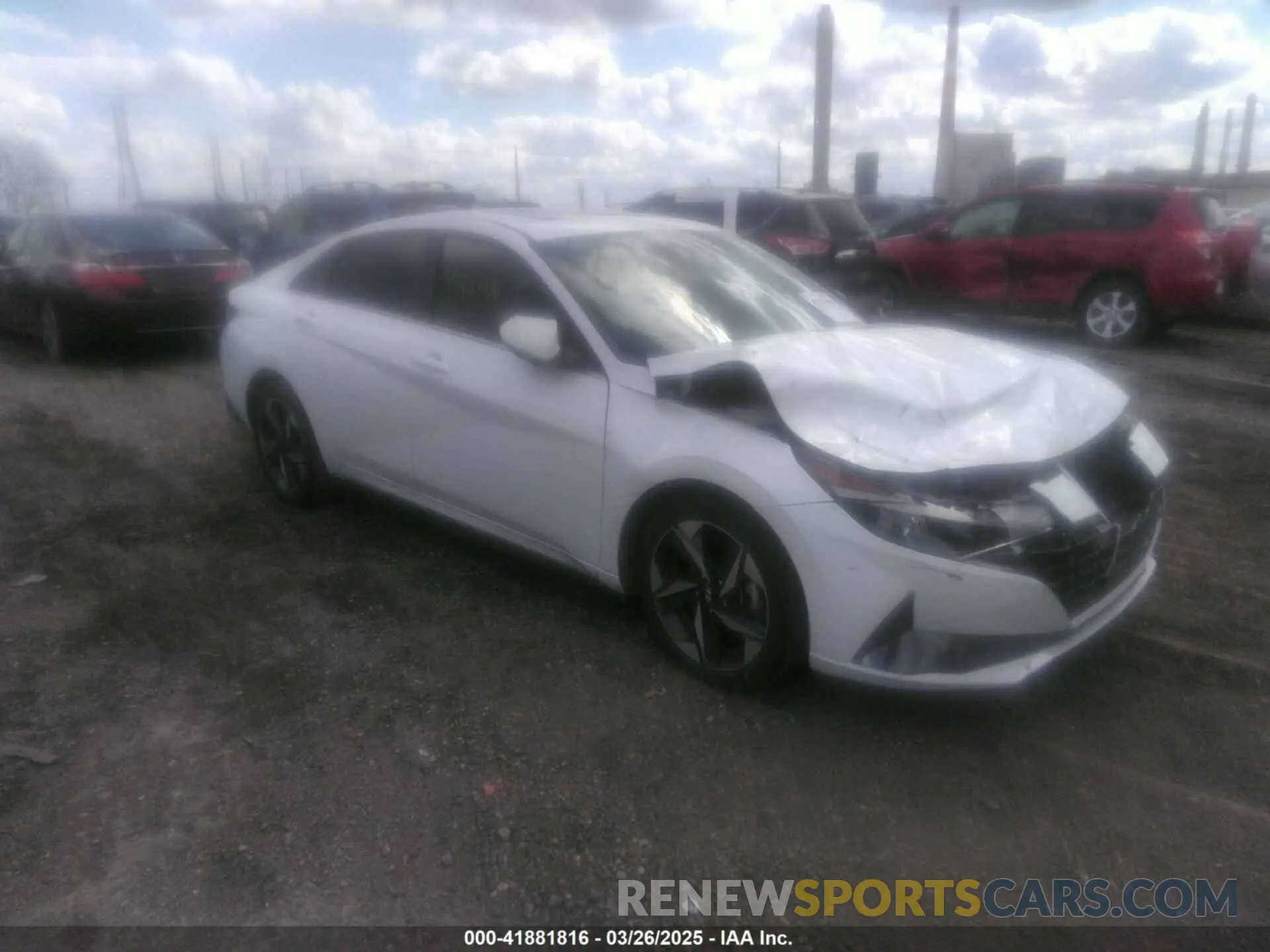 1 Photograph of a damaged car 5NPLN4AG4NH067308 HYUNDAI ELANTRA 2022