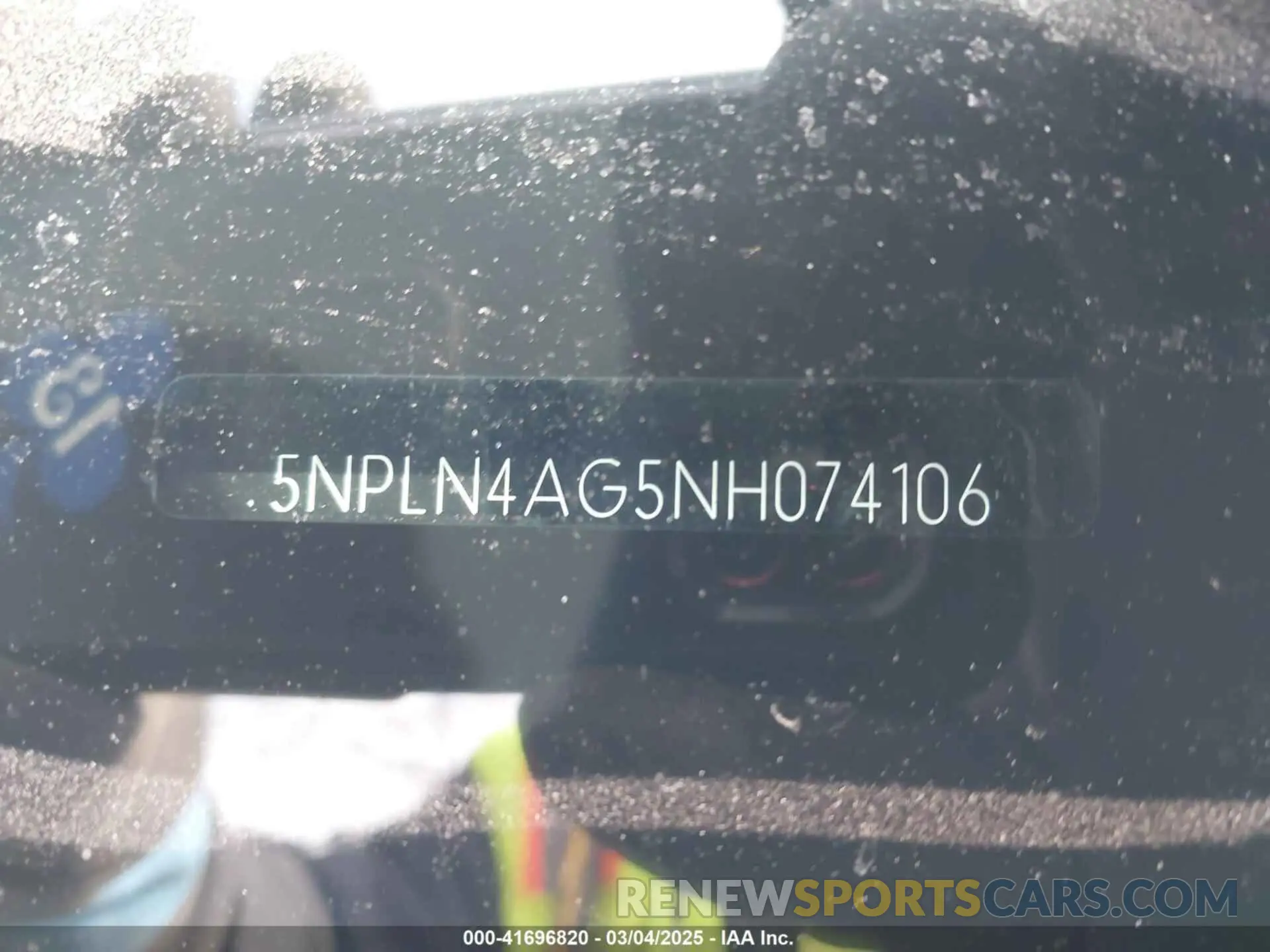 17 Photograph of a damaged car 5NPLN4AG5NH074106 HYUNDAI ELANTRA 2022