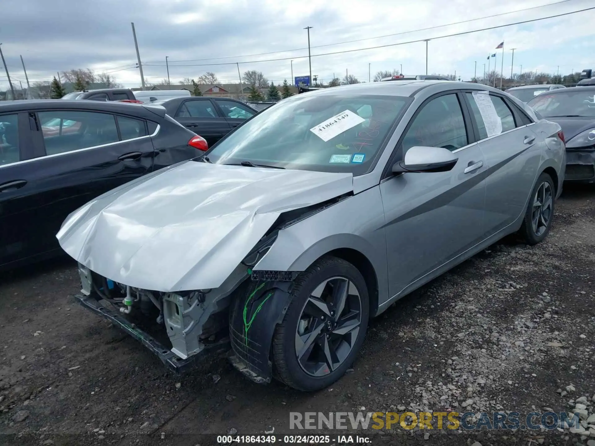 2 Photograph of a damaged car 5NPLN4AG9NH078241 HYUNDAI ELANTRA 2022
