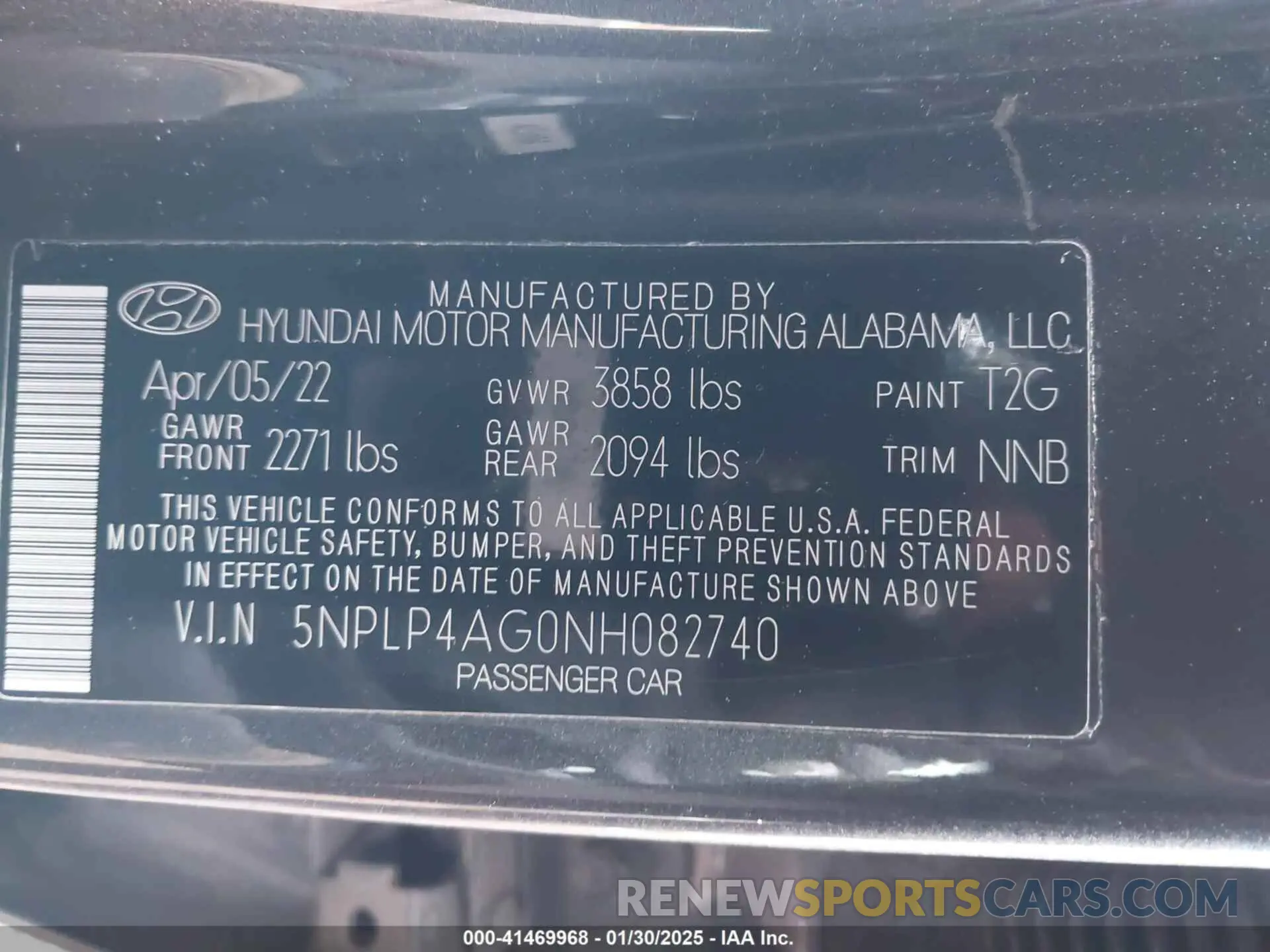9 Photograph of a damaged car 5NPLP4AG0NH082740 HYUNDAI ELANTRA 2022