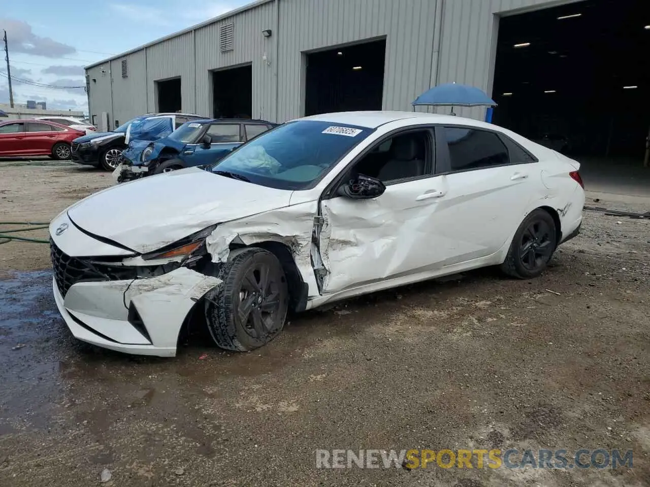 1 Photograph of a damaged car 5NPLS4AG2NH068403 HYUNDAI ELANTRA 2022