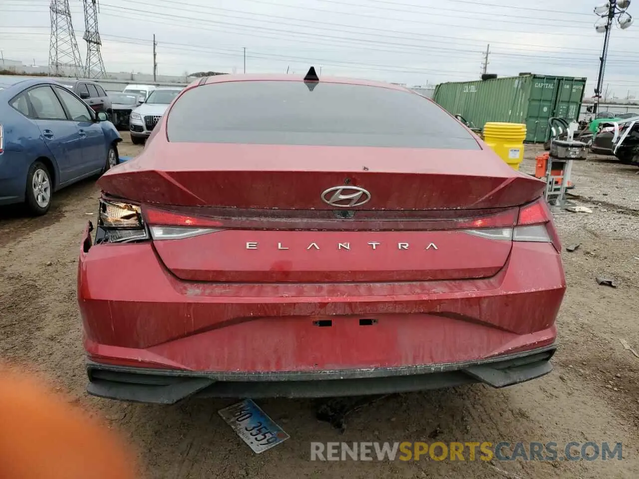 6 Фотография поврежденного автомобиля 5NPLS4AG4NH057029 HYUNDAI ELANTRA 2022