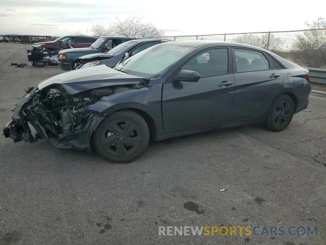 1 Photograph of a damaged car 5NPLS4AG7NH082300 HYUNDAI ELANTRA 2022