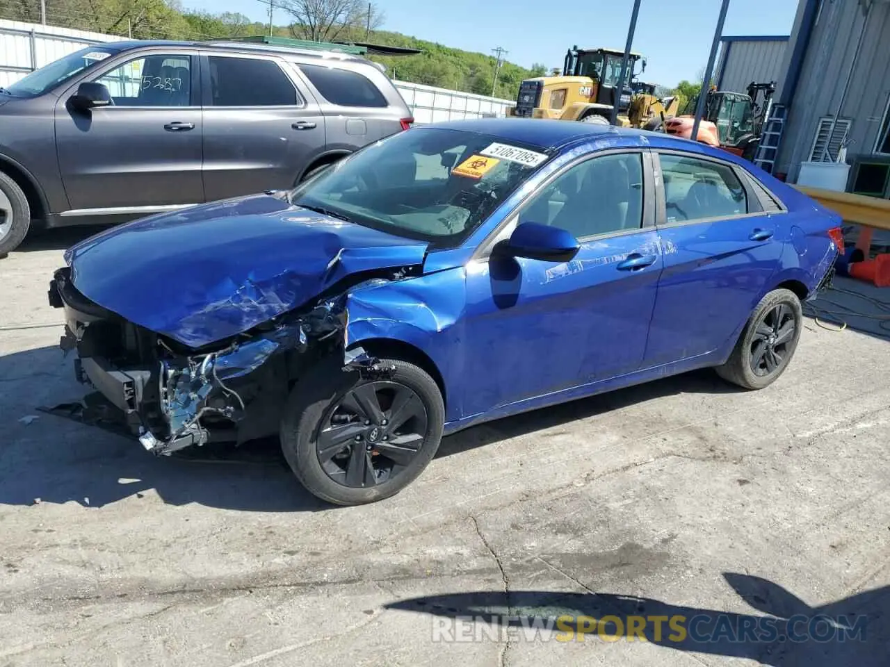 1 Photograph of a damaged car 5NPLS4AG8NH060208 HYUNDAI ELANTRA 2022