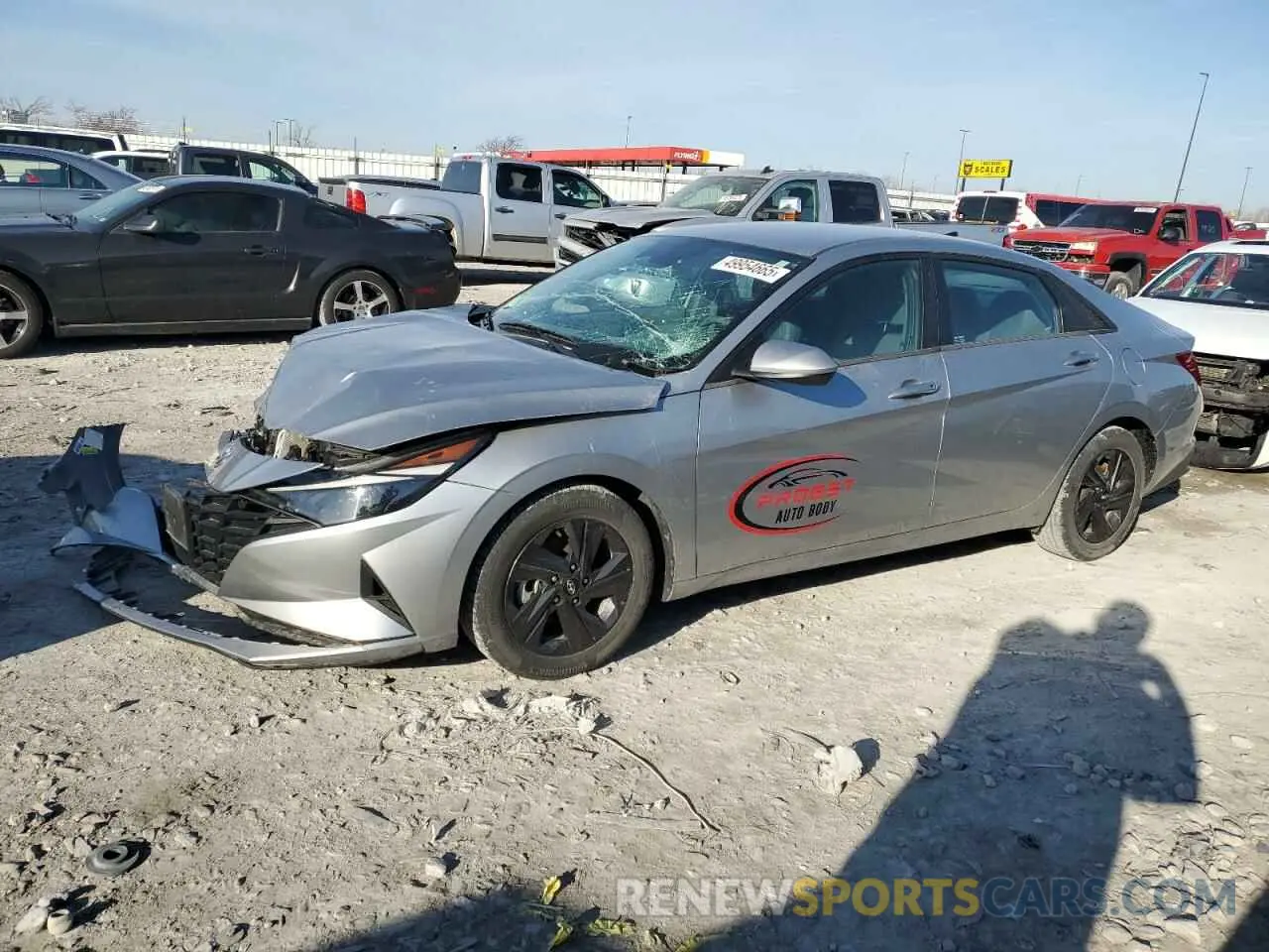 1 Photograph of a damaged car 5NPLS4AG8NH064940 HYUNDAI ELANTRA 2022