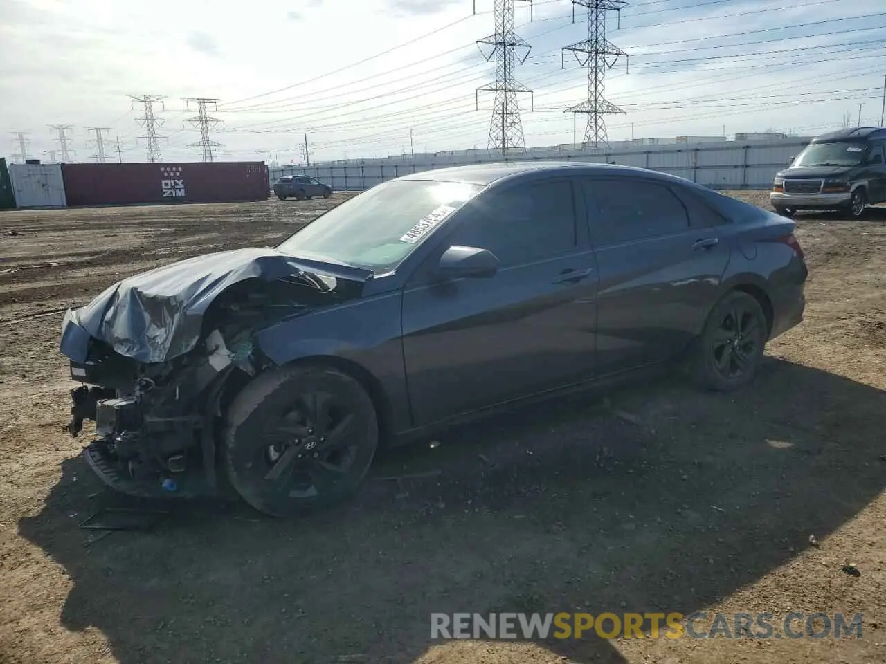 1 Photograph of a damaged car 5NPLS4AG8NH073234 HYUNDAI ELANTRA 2022