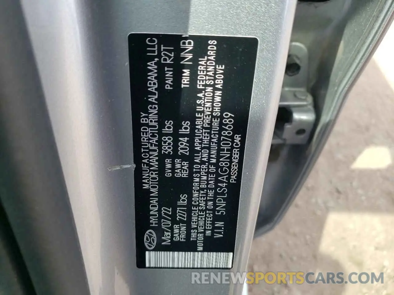 15 Фотография поврежденного автомобиля 5NPLS4AG8NH078689 HYUNDAI ELANTRA 2022