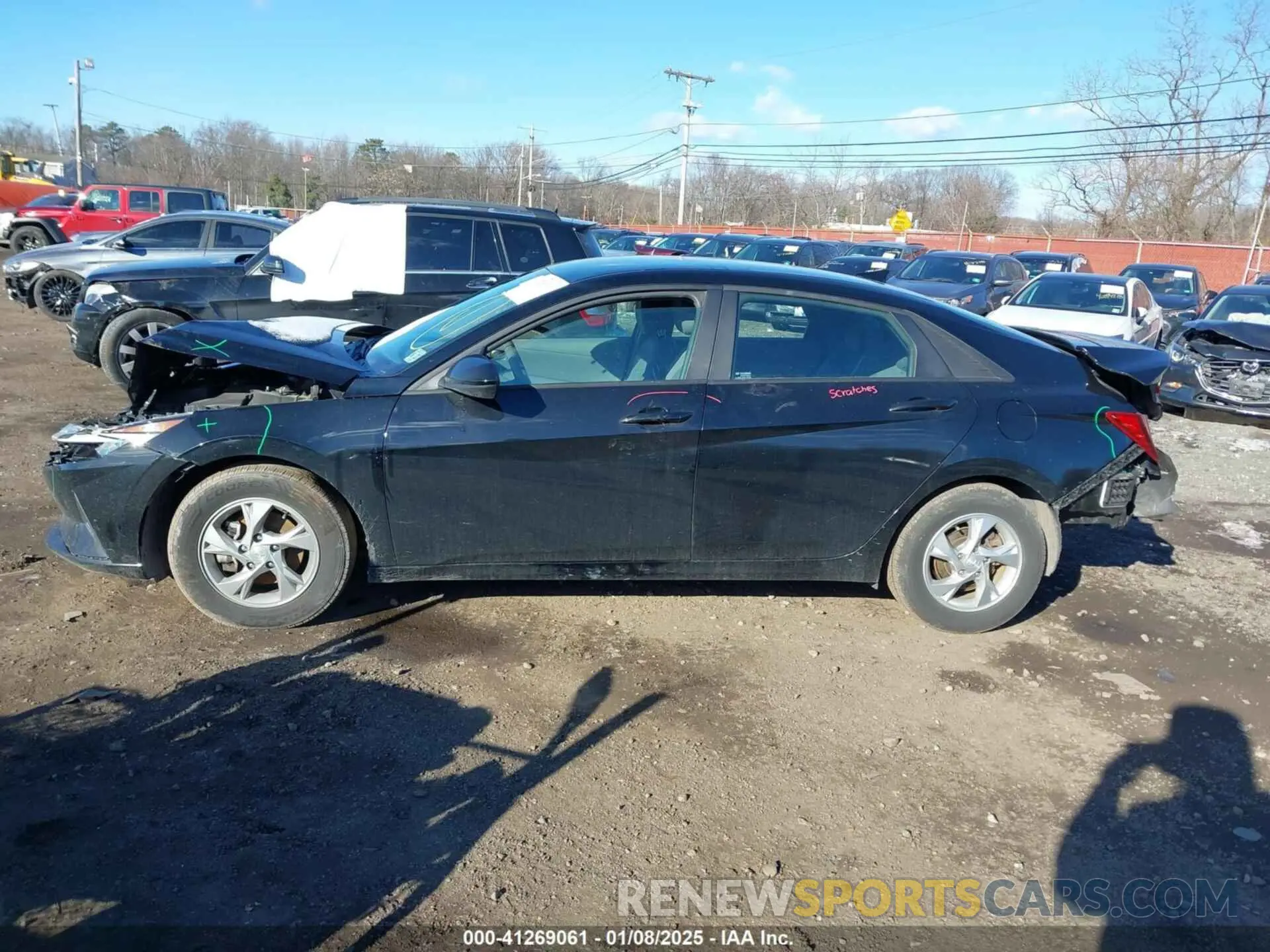 14 Photograph of a damaged car KMHLL4AG5NU357533 HYUNDAI ELANTRA 2022