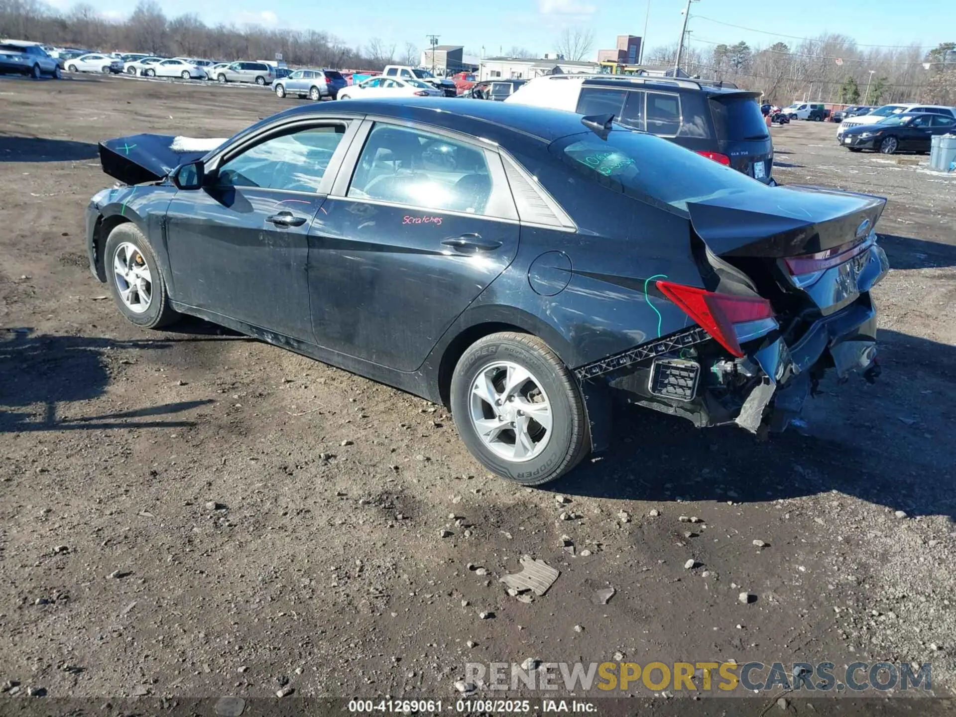 3 Photograph of a damaged car KMHLL4AG5NU357533 HYUNDAI ELANTRA 2022