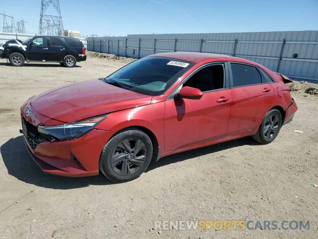 1 Photograph of a damaged car KMHLM4AG0NU312769 HYUNDAI ELANTRA 2022