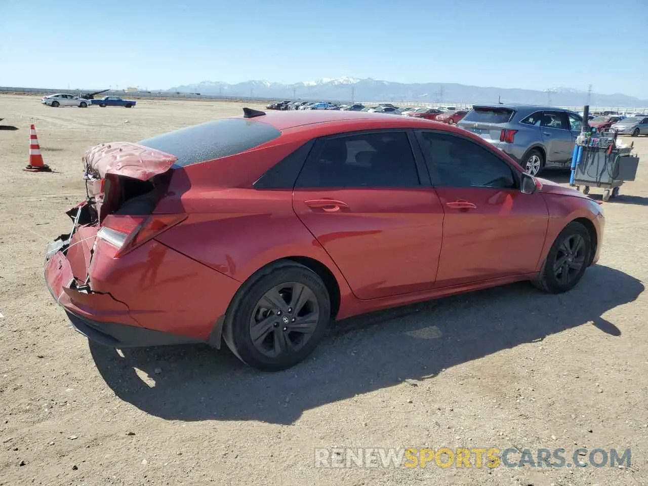 3 Photograph of a damaged car KMHLM4AG0NU312769 HYUNDAI ELANTRA 2022
