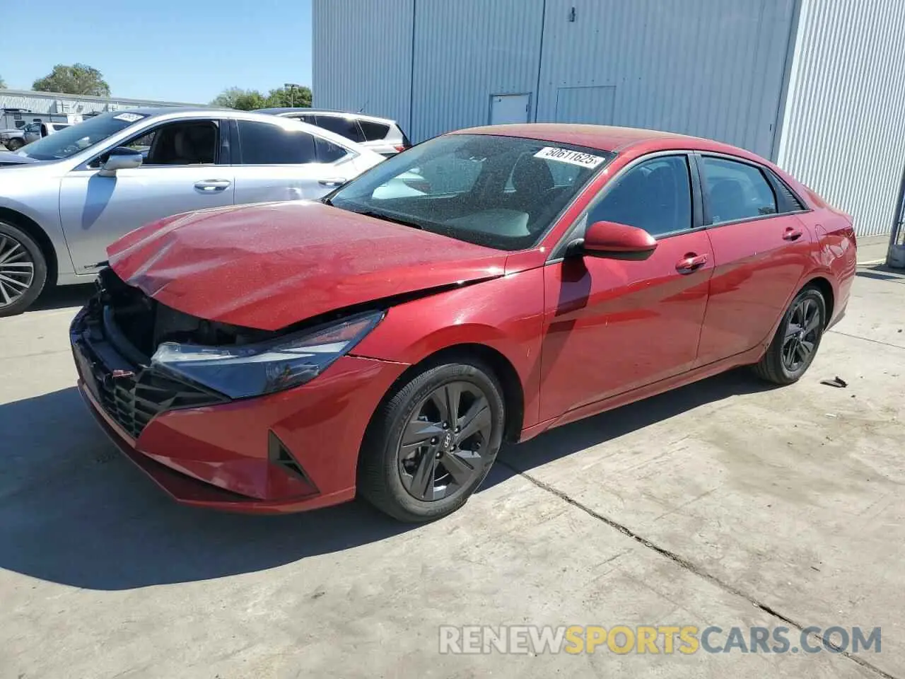 1 Photograph of a damaged car KMHLM4AG0NU327207 HYUNDAI ELANTRA 2022