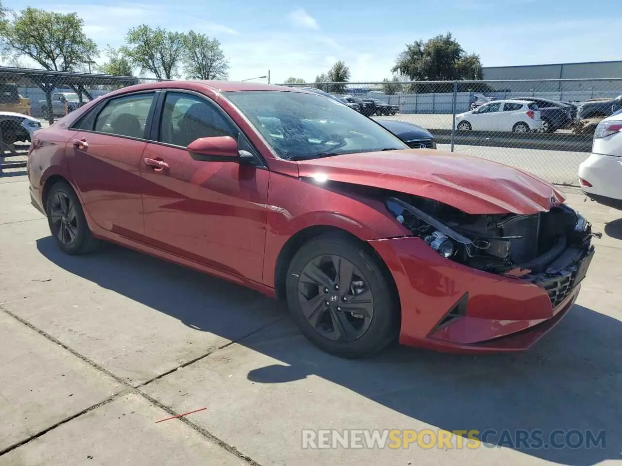 4 Photograph of a damaged car KMHLM4AG0NU327207 HYUNDAI ELANTRA 2022