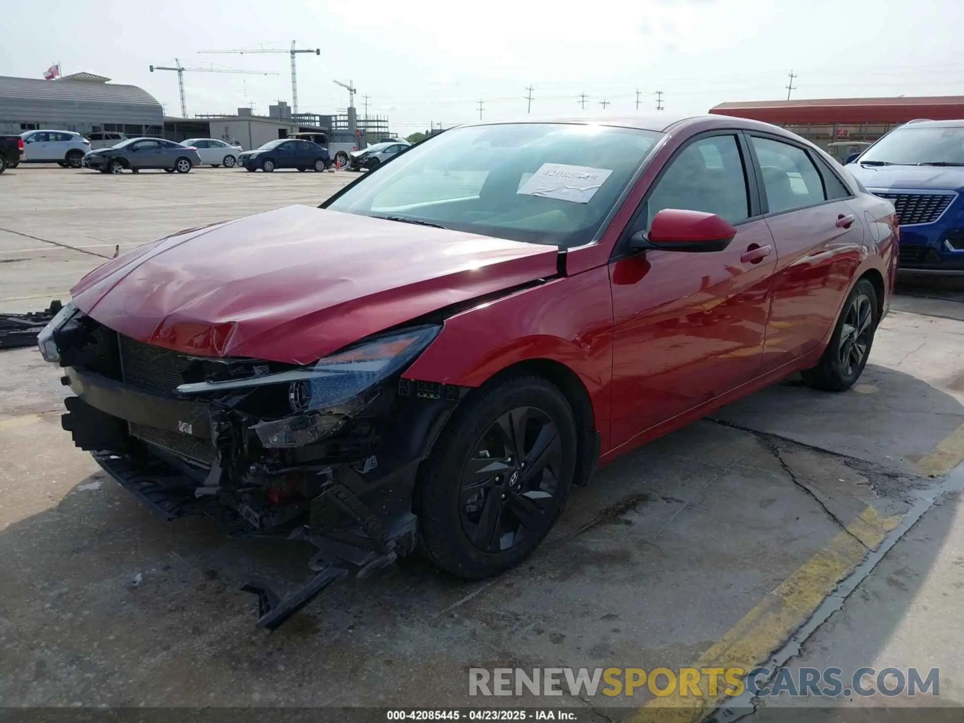 2 Photograph of a damaged car KMHLM4AG0NU345576 HYUNDAI ELANTRA 2022