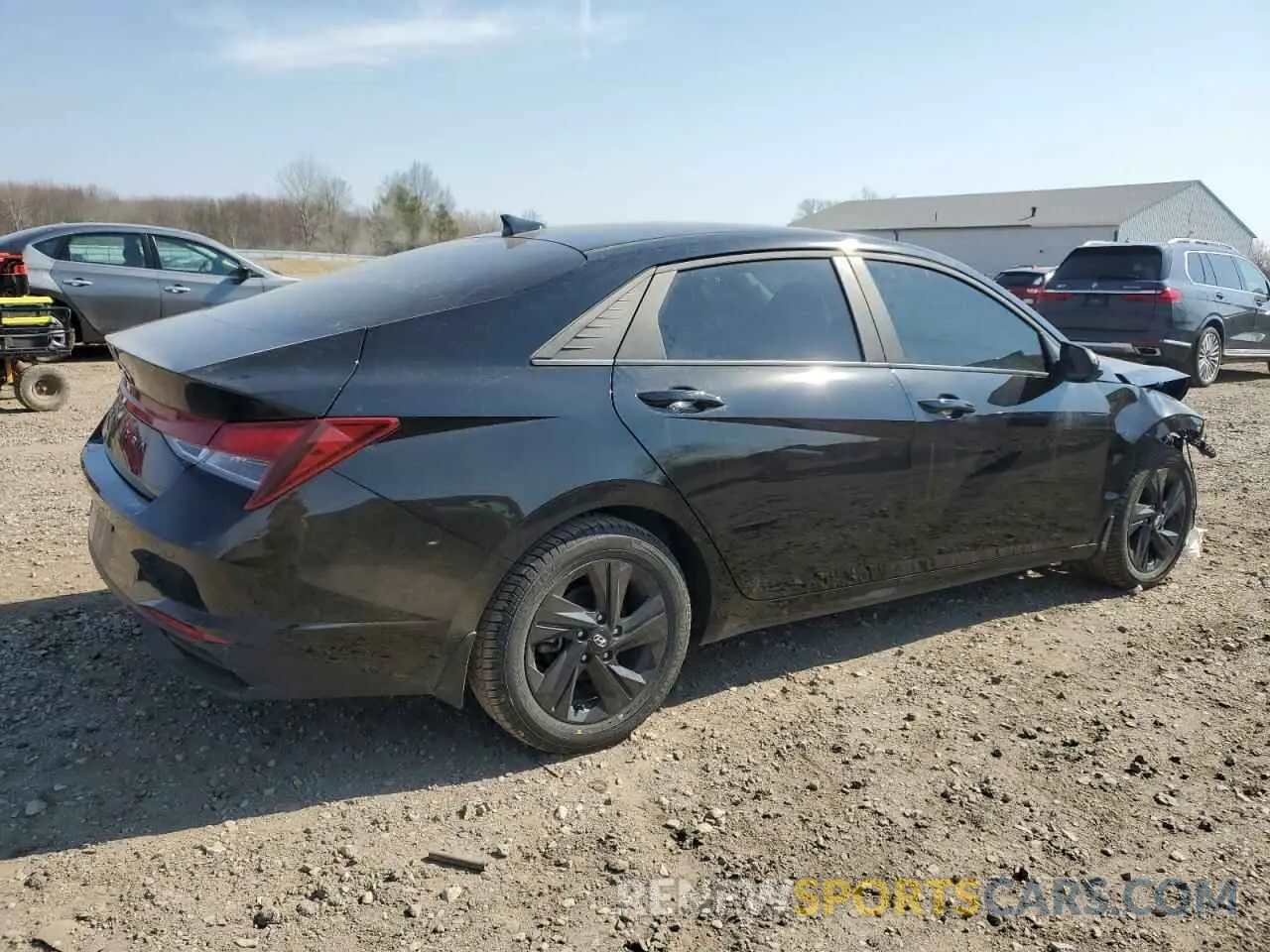 3 Фотография поврежденного автомобиля KMHLM4AG1NU363519 HYUNDAI ELANTRA 2022