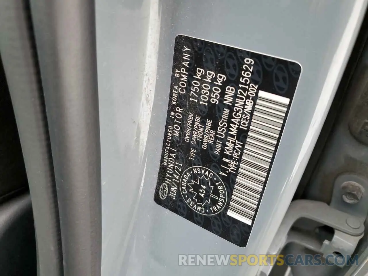 13 Фотография поврежденного автомобиля KMHLM4AG3NU215629 HYUNDAI ELANTRA 2022