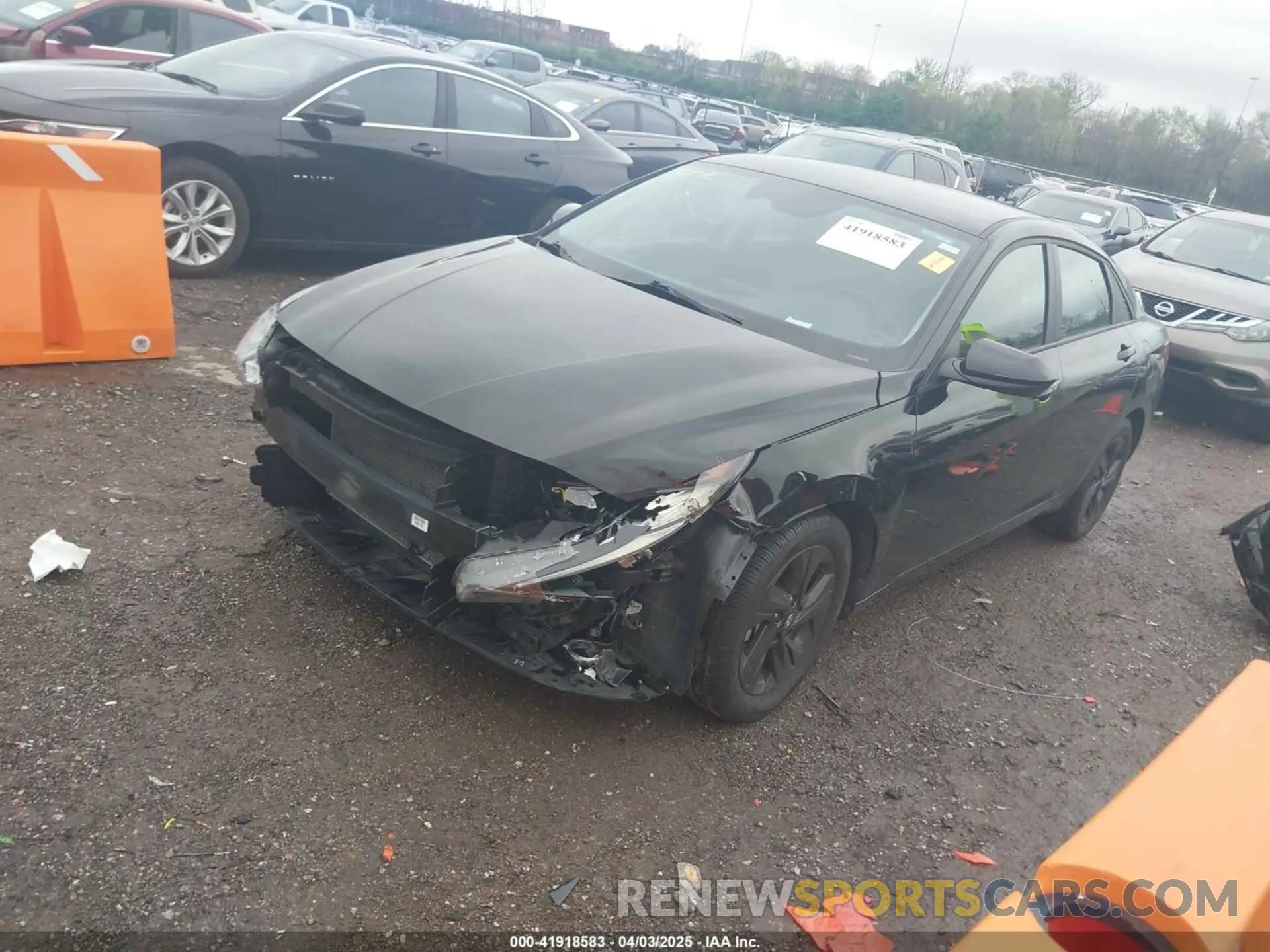 2 Фотография поврежденного автомобиля KMHLM4AG5NU358677 HYUNDAI ELANTRA 2022