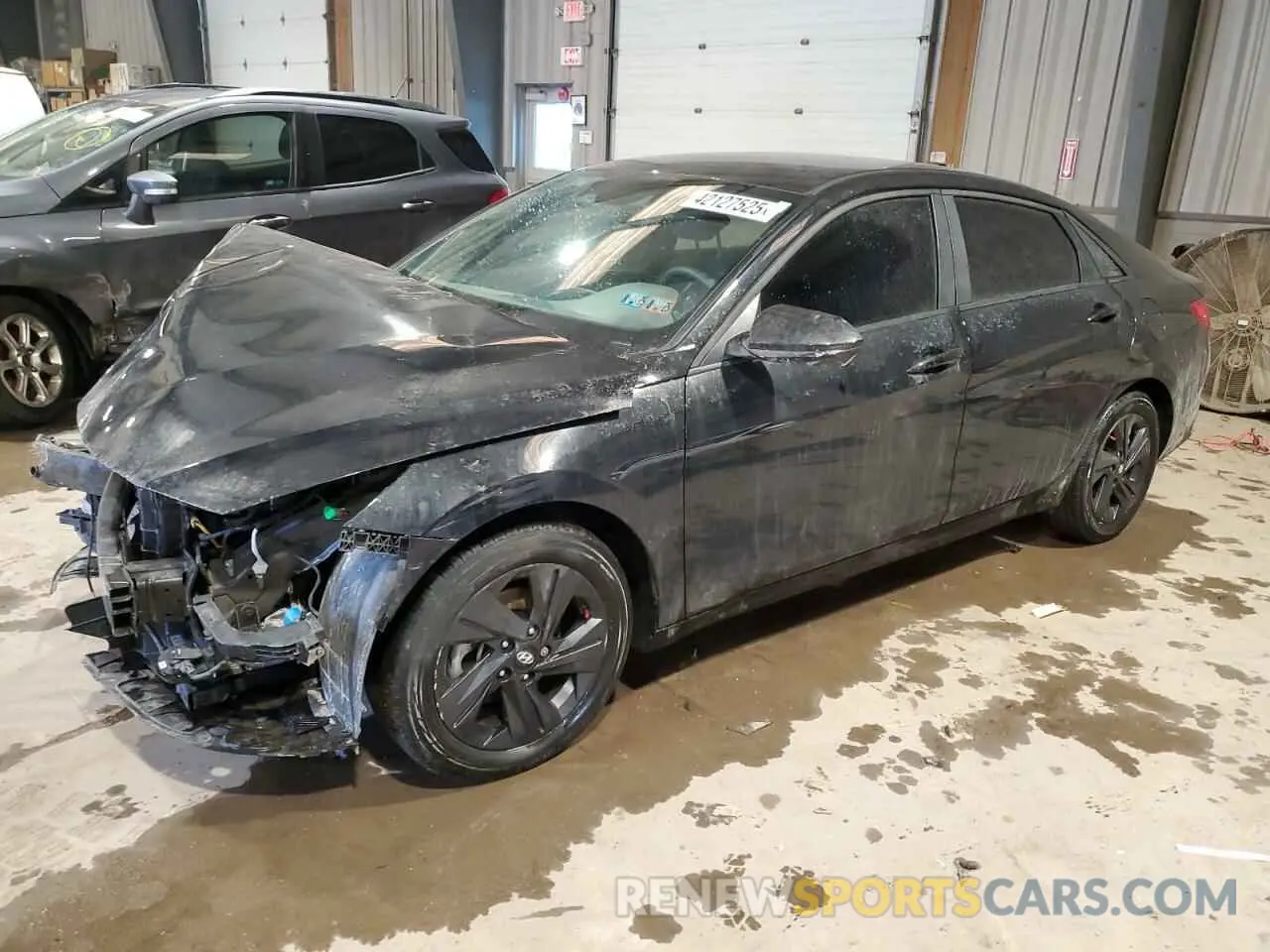1 Photograph of a damaged car KMHLM4AG6NU260189 HYUNDAI ELANTRA 2022