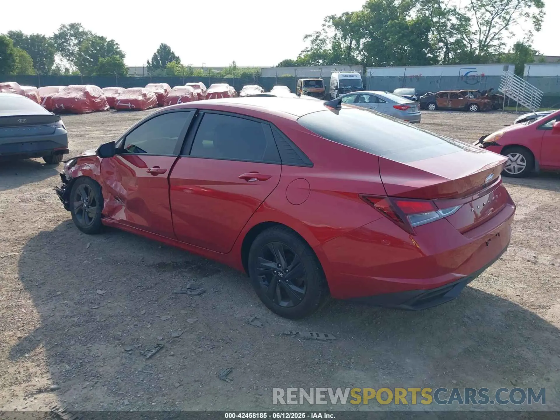 3 Photograph of a damaged car KMHLM4AG8NU333594 HYUNDAI ELANTRA 2022