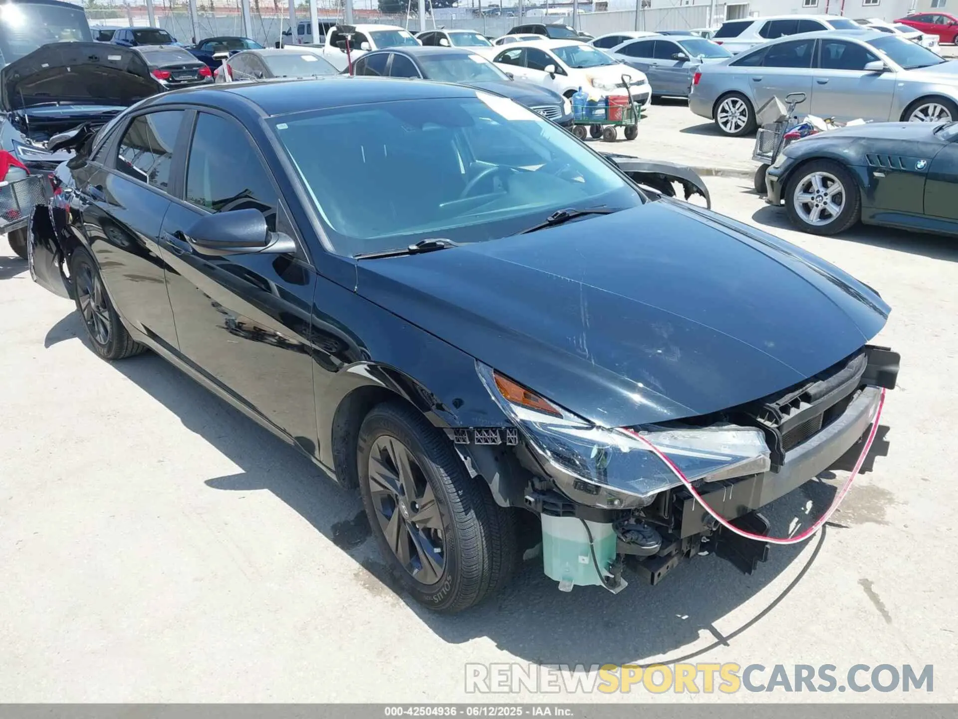 1 Фотография поврежденного автомобиля KMHLM4AGXNU361204 HYUNDAI ELANTRA 2022